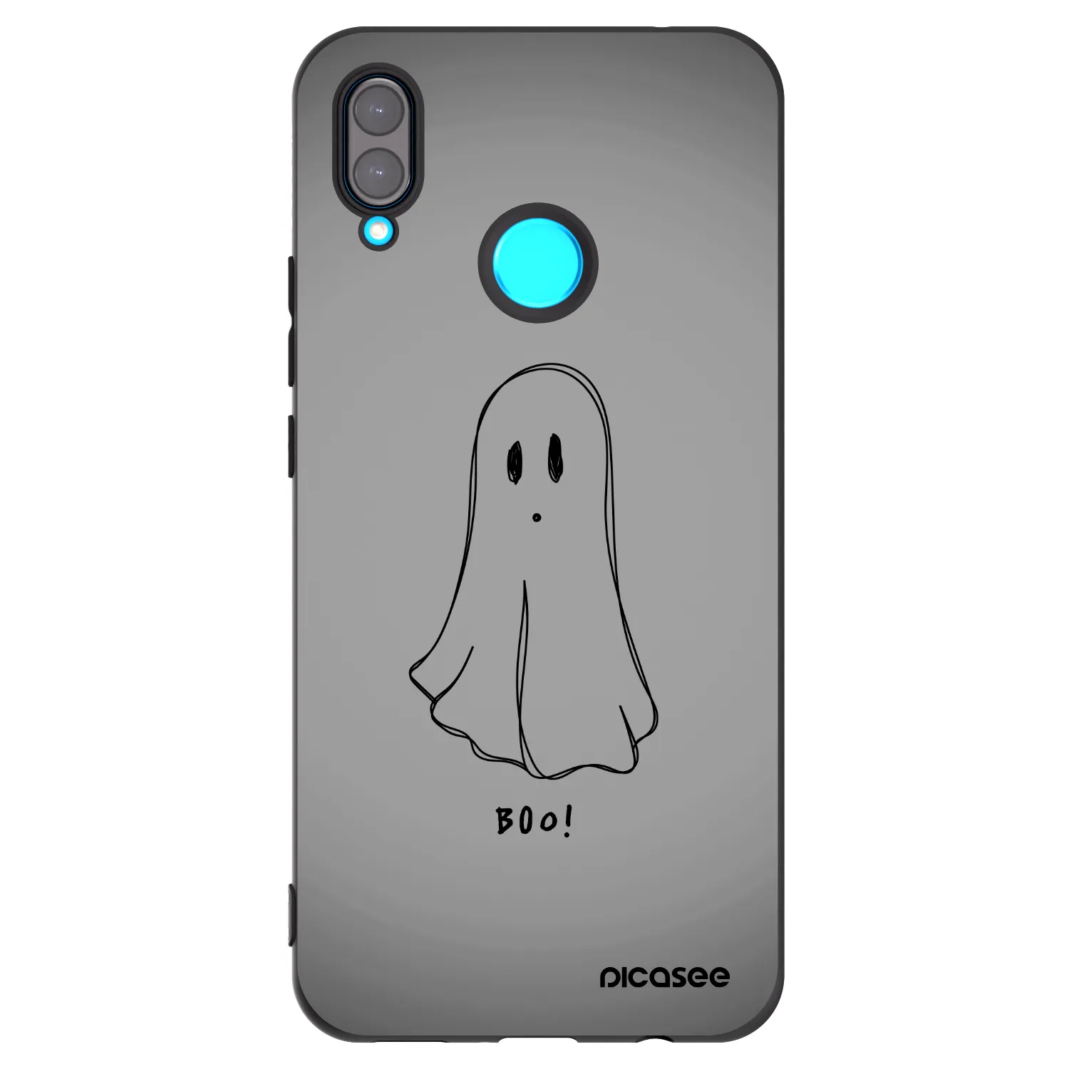 Picasee silikónový čierny obal pre Huawei Nova 3i - Ghost