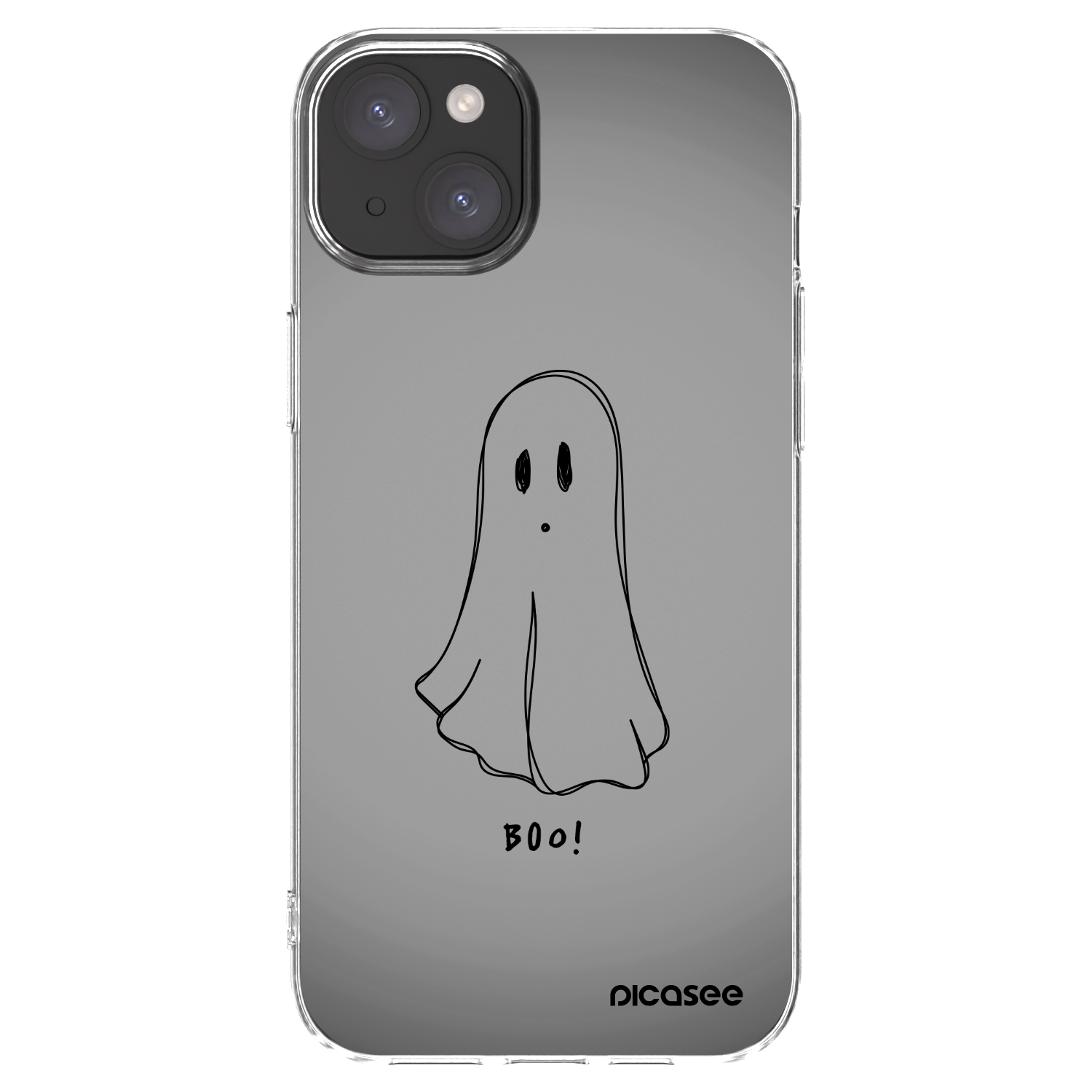 Picasee silikónový prehľadný obal pre Apple iPhone 15 Plus - Ghost