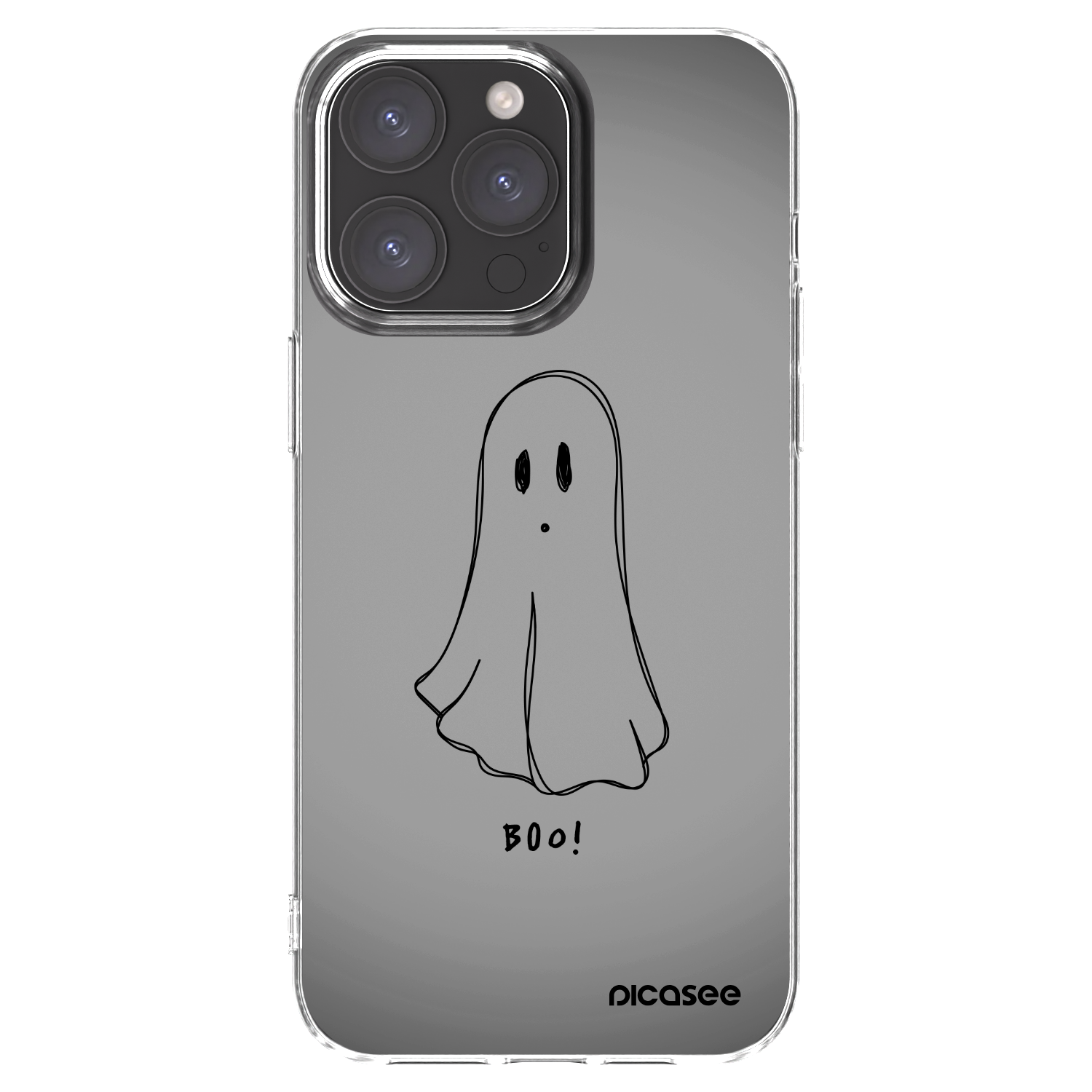 Picasee silikónový prehľadný obal pre Apple iPhone 15 Pro Max - Ghost