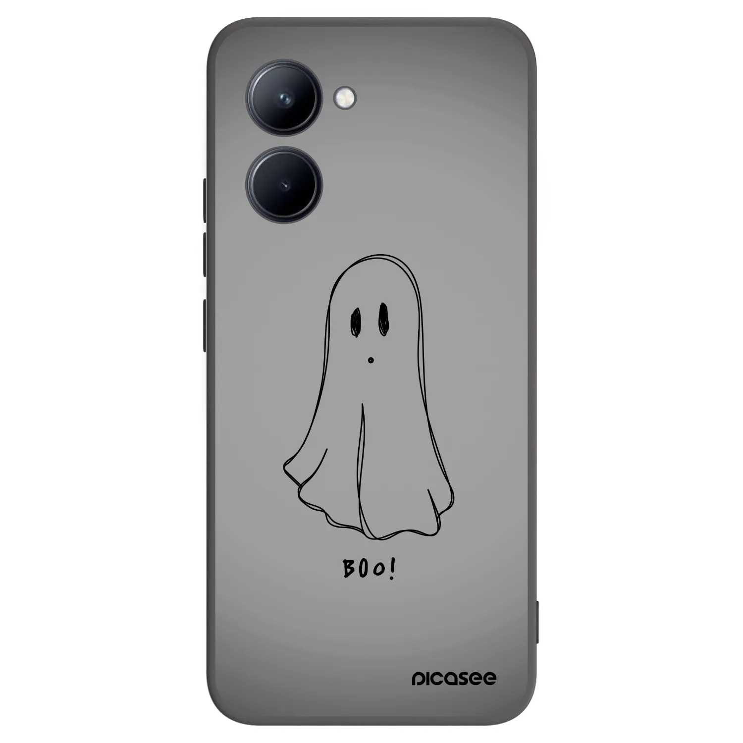Picasee silikónový čierny obal pre Realme C33 (2023) - Ghost