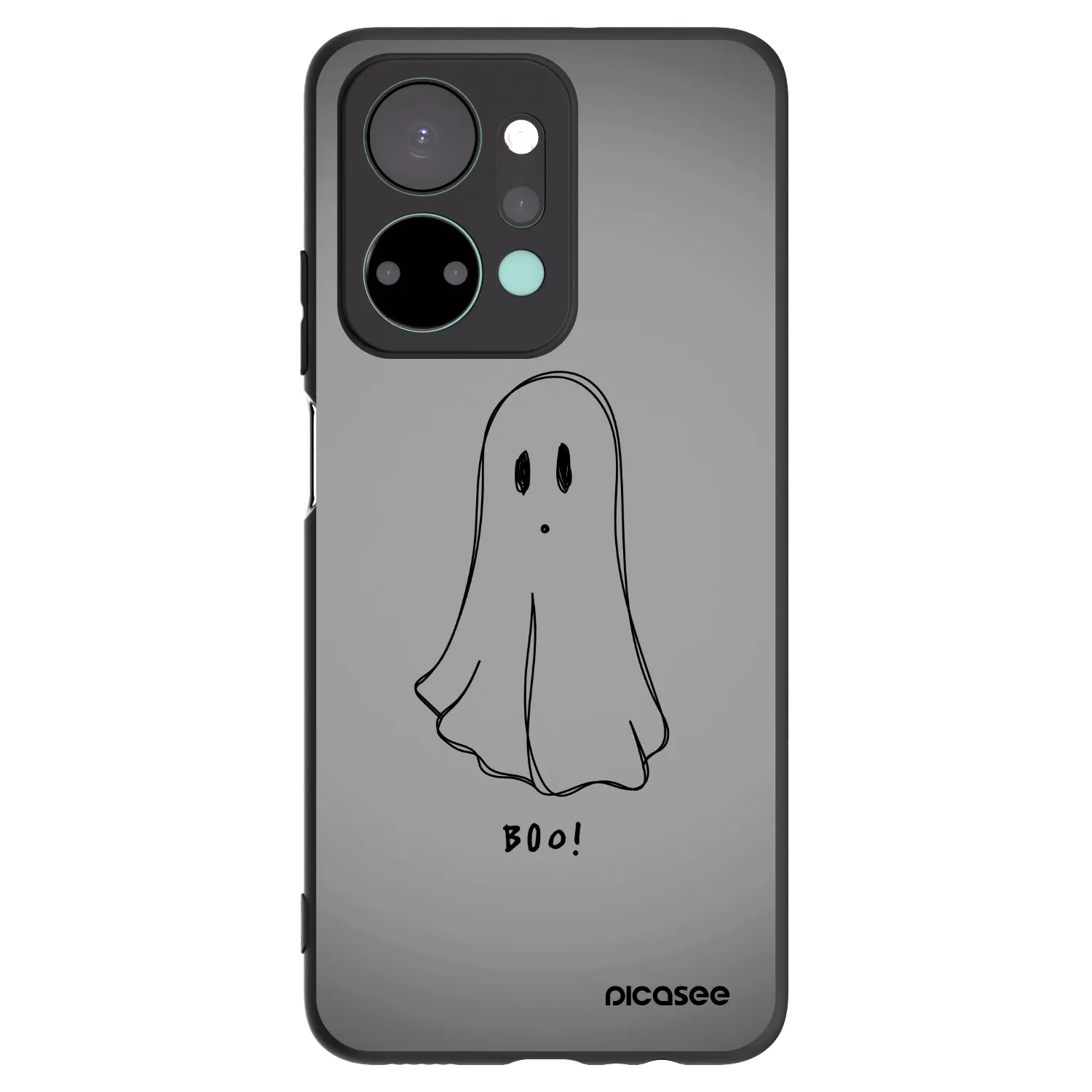 Picasee silikónový čierny obal pre Honor X7a - Ghost