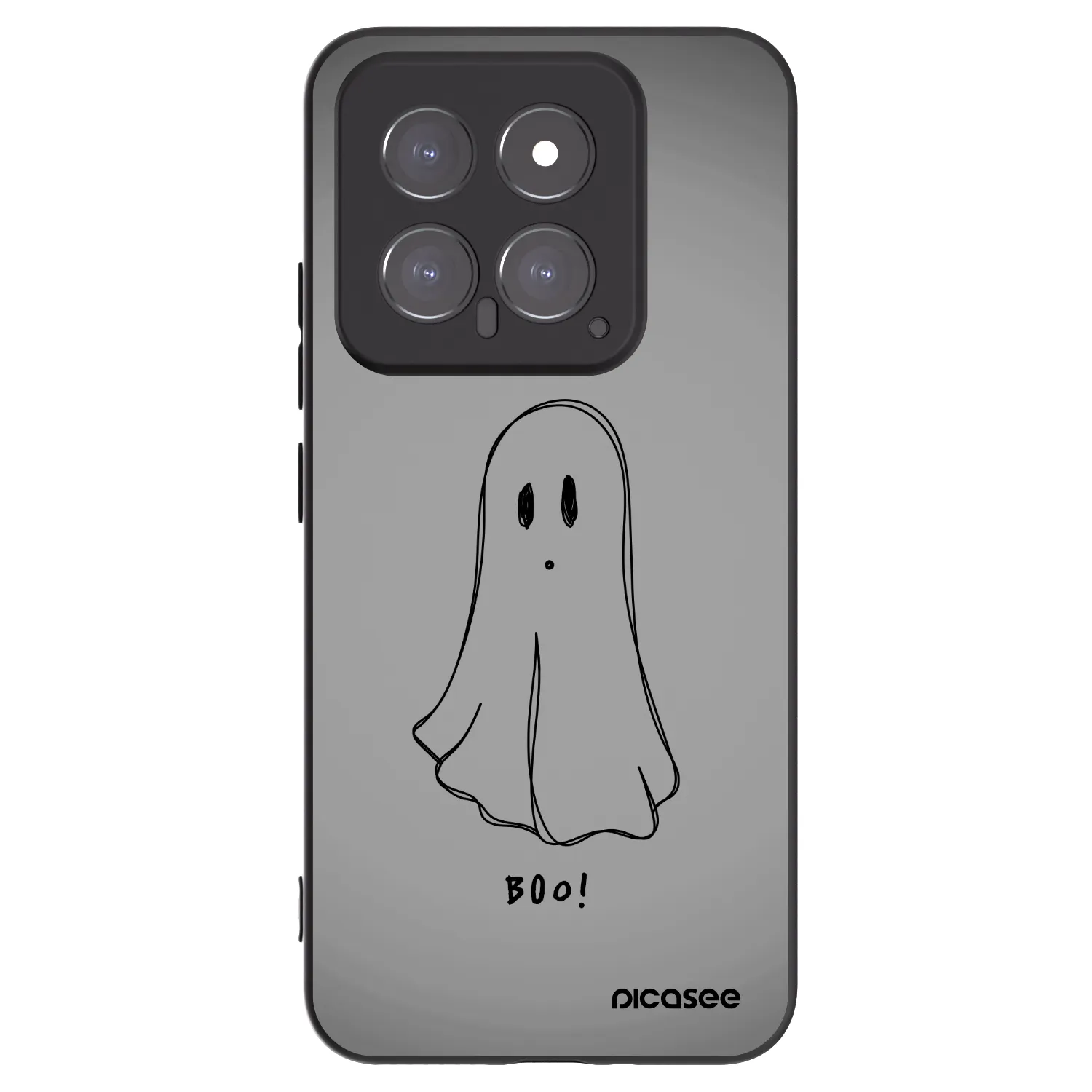 Picasee silikónový čierny obal pre Xiaomi 14 - Ghost