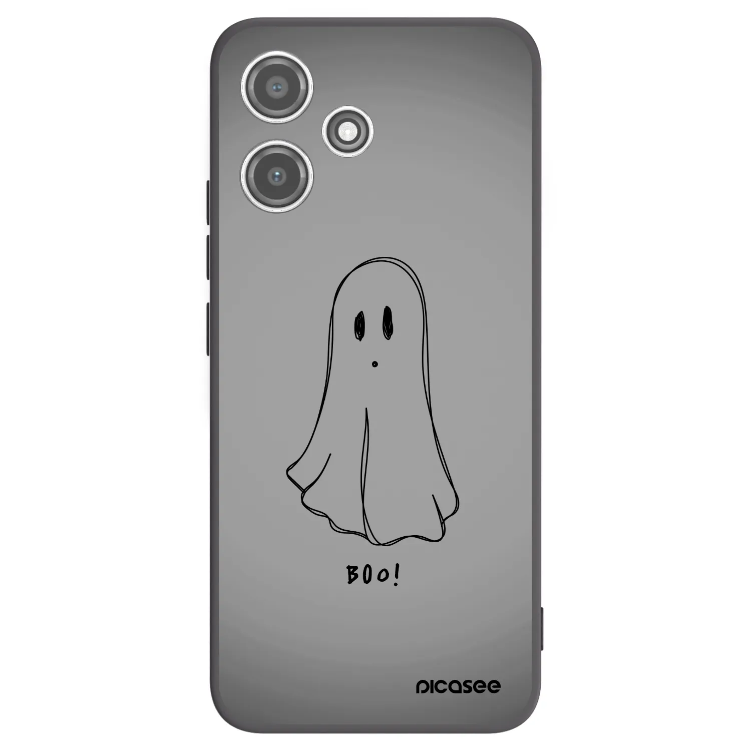 Picasee silikónový čierny obal pre Xiaomi Redmi 12 5G - Ghost