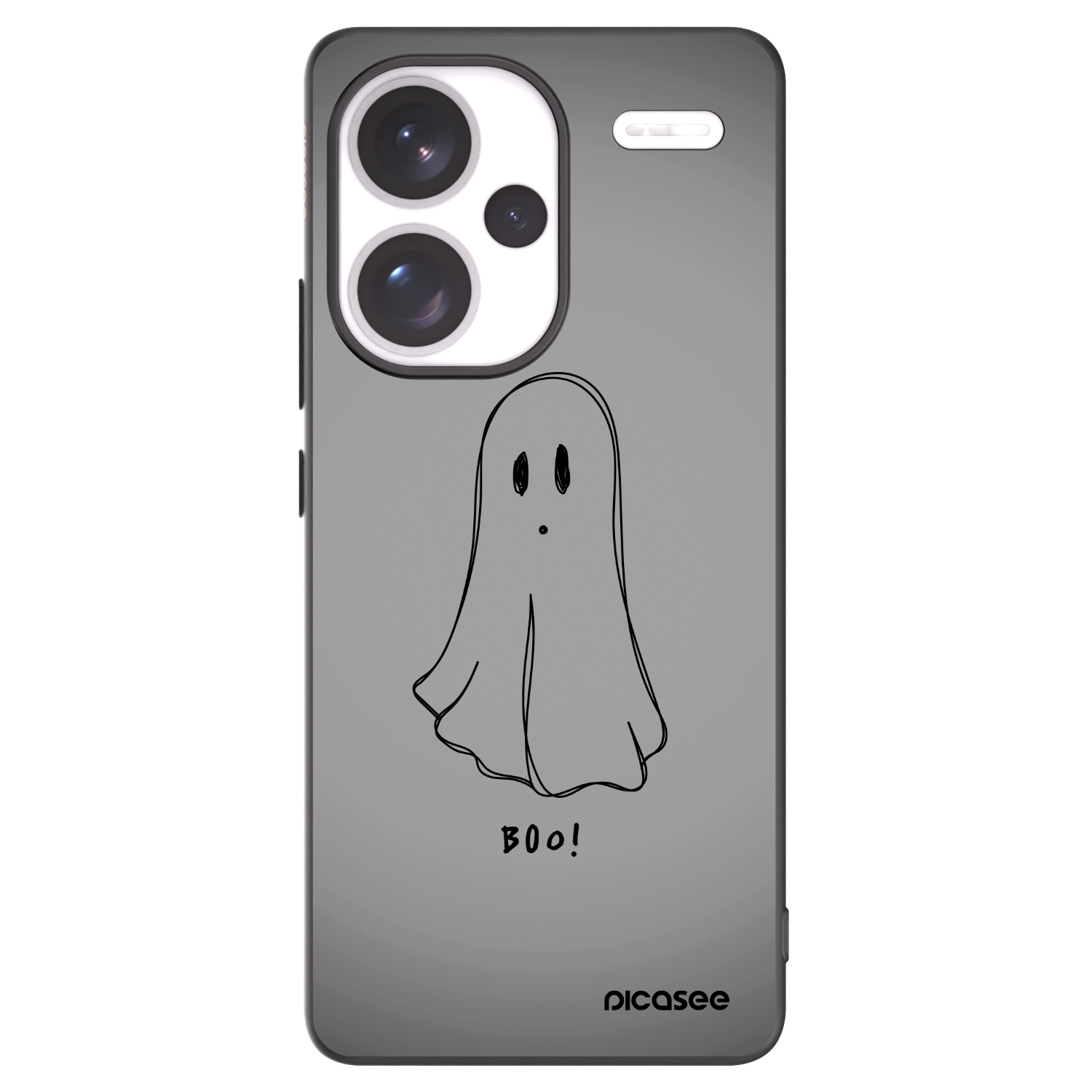 Picasee silikónový čierny obal pre Xiaomi Redmi Note 13 Pro+ 5G - Ghost