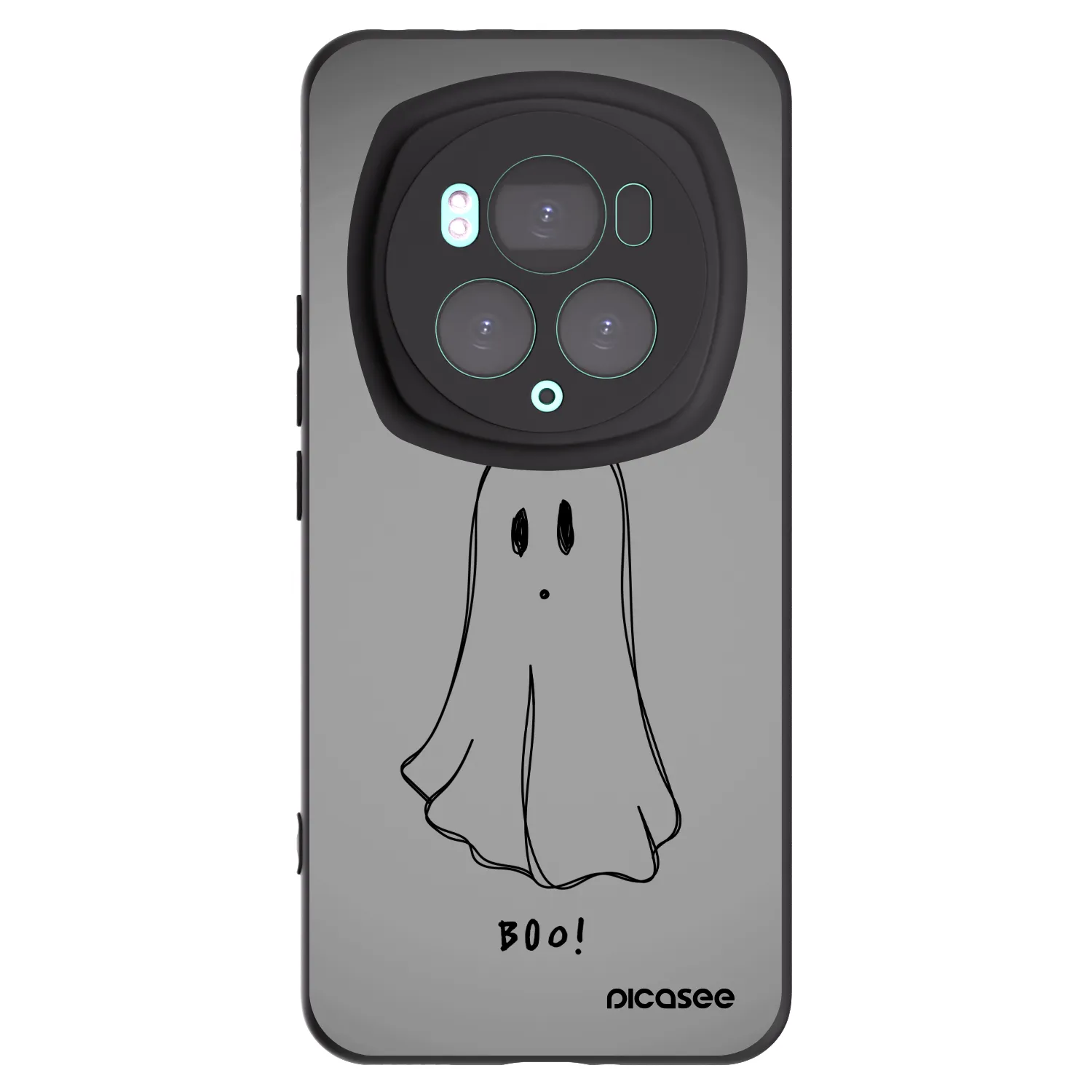 Picasee silikónový čierny obal pre Honor Magic6 Pro - Ghost