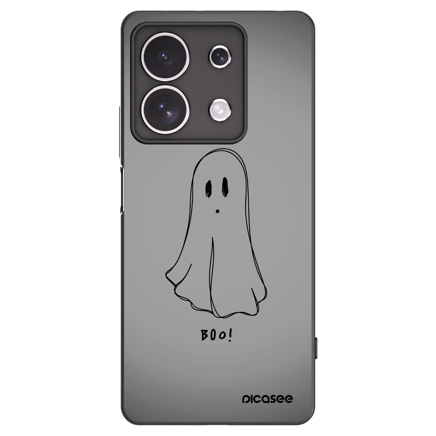 Picasee silikónový čierny obal pre Xiaomi Redmi Note 13 4G - Ghost