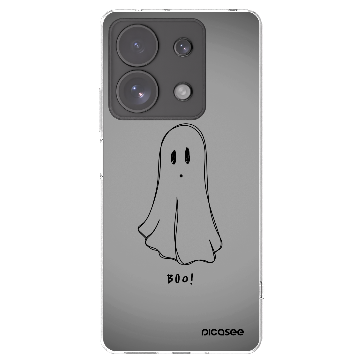 Picasee silikónový prehľadný obal pre Xiaomi Redmi Note 13 Pro 4G - Ghost