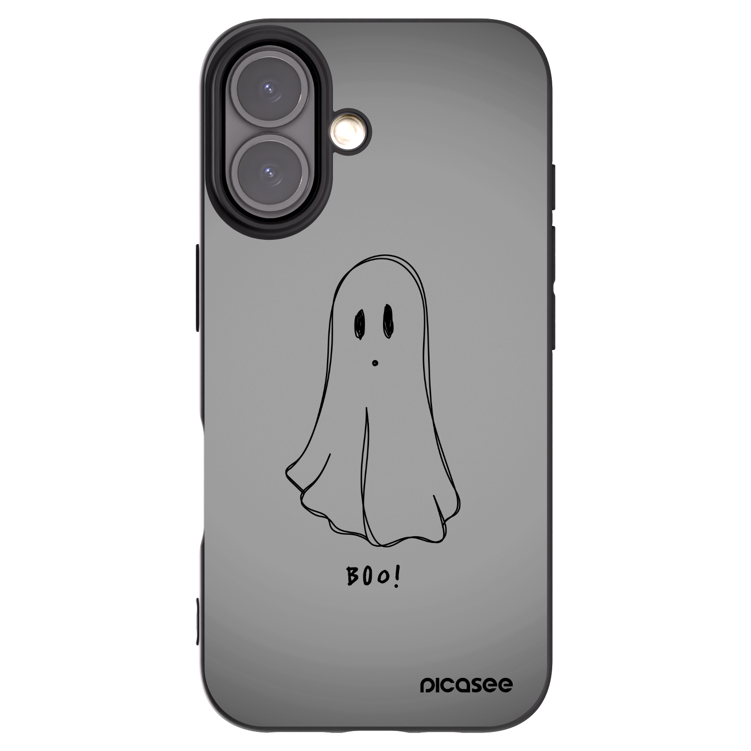 Picasee silikónový čierny obal pre Apple iPhone 16 - Ghost