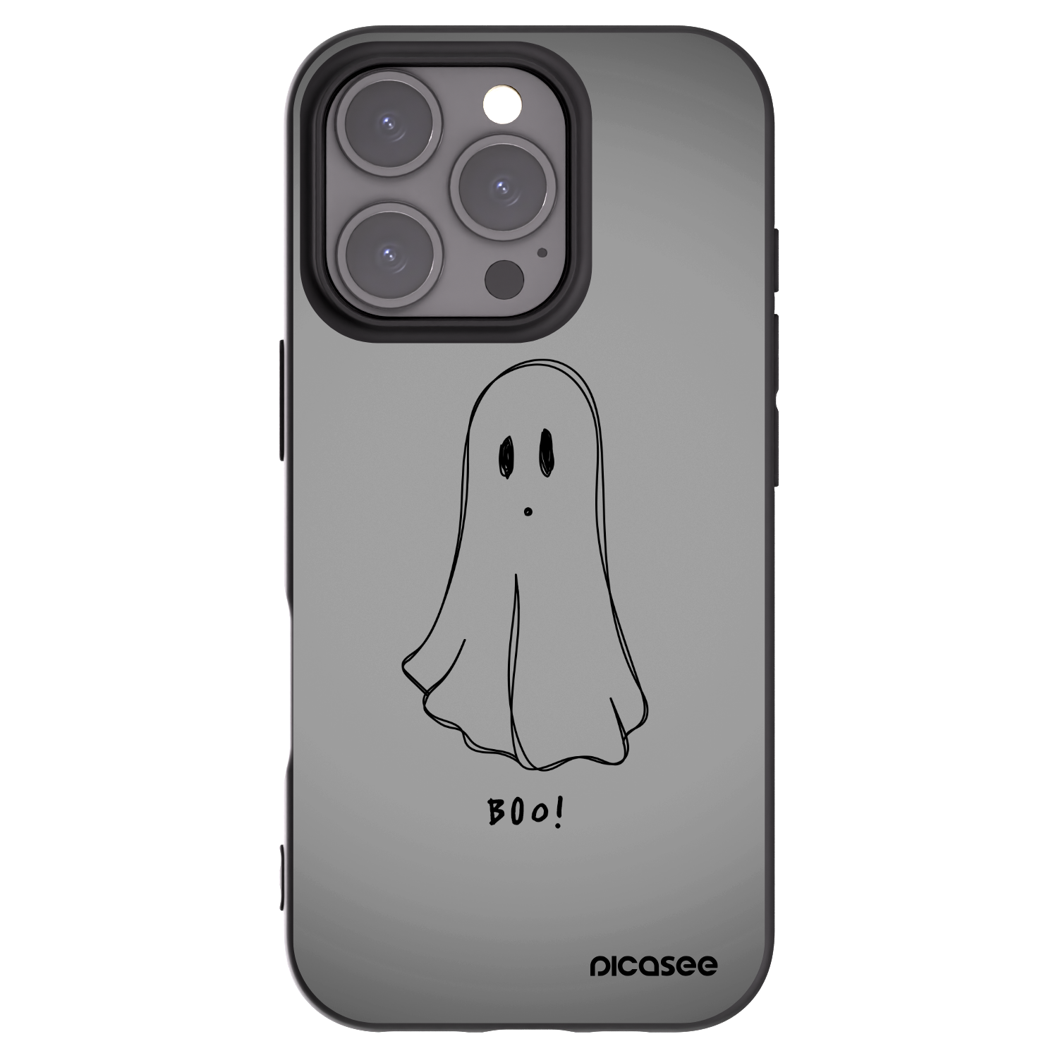 Picasee silikónový čierny obal pre Apple iPhone 16 Pro - Ghost
