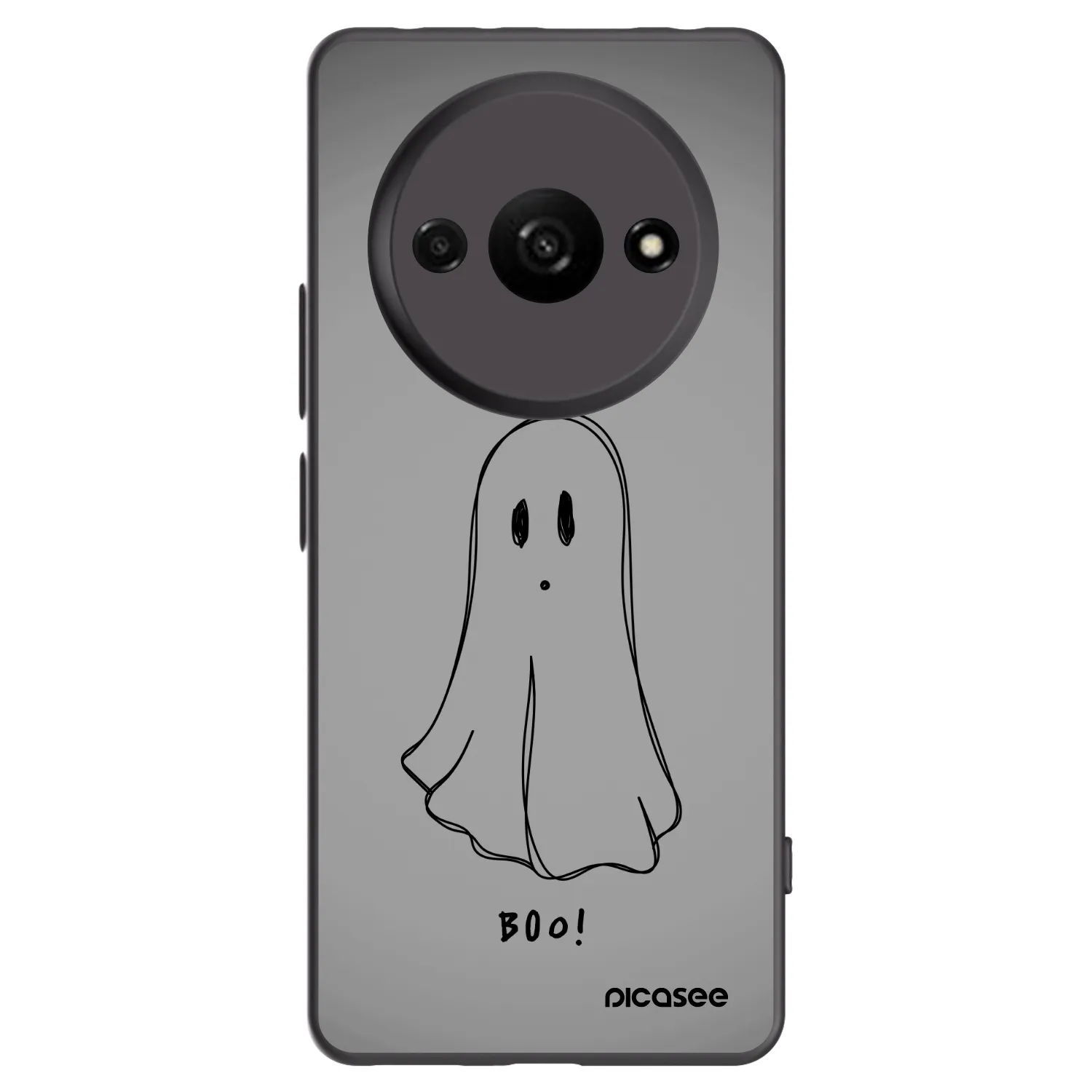 Picasee silikónový čierny obal pre Xiaomi Redmi A3 - Ghost