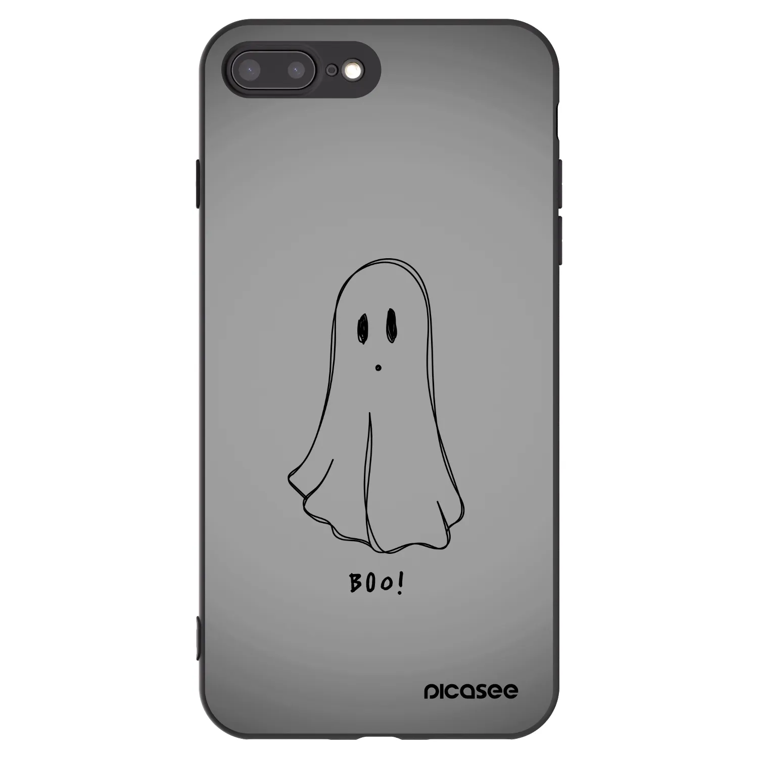 Picasee silikónový čierny obal pre Apple iPhone 7 Plus - Ghost