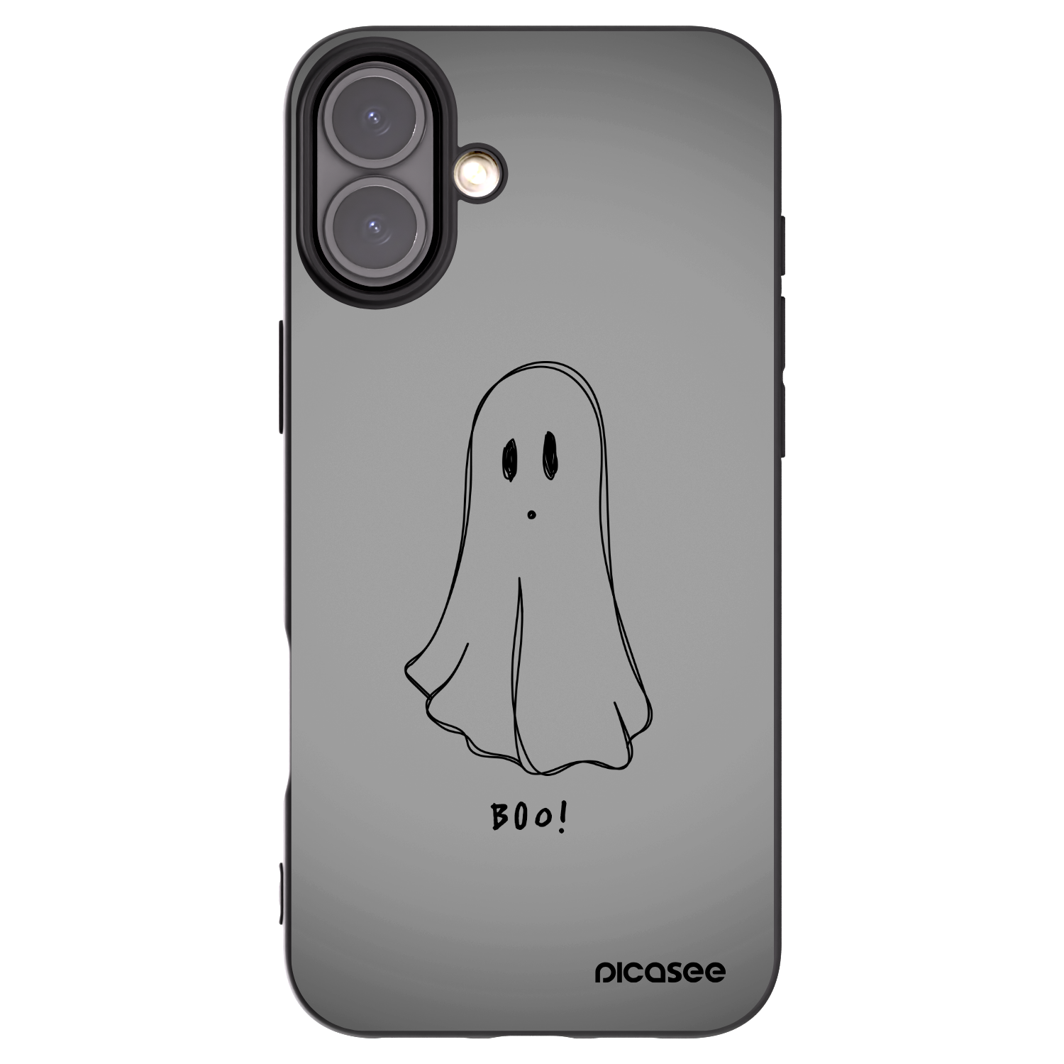 Picasee silikónový čierny obal pre Apple iPhone 16 Plus - Ghost