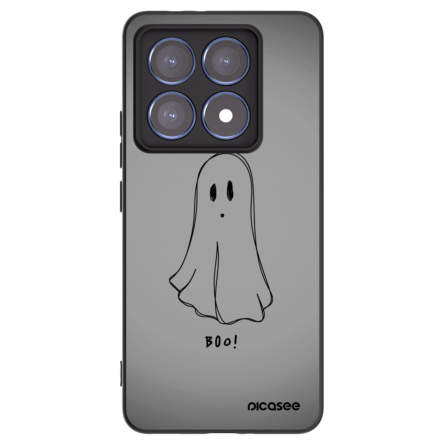 Picasee silikónový čierny obal pre Xiaomi 14T Pro - Ghost