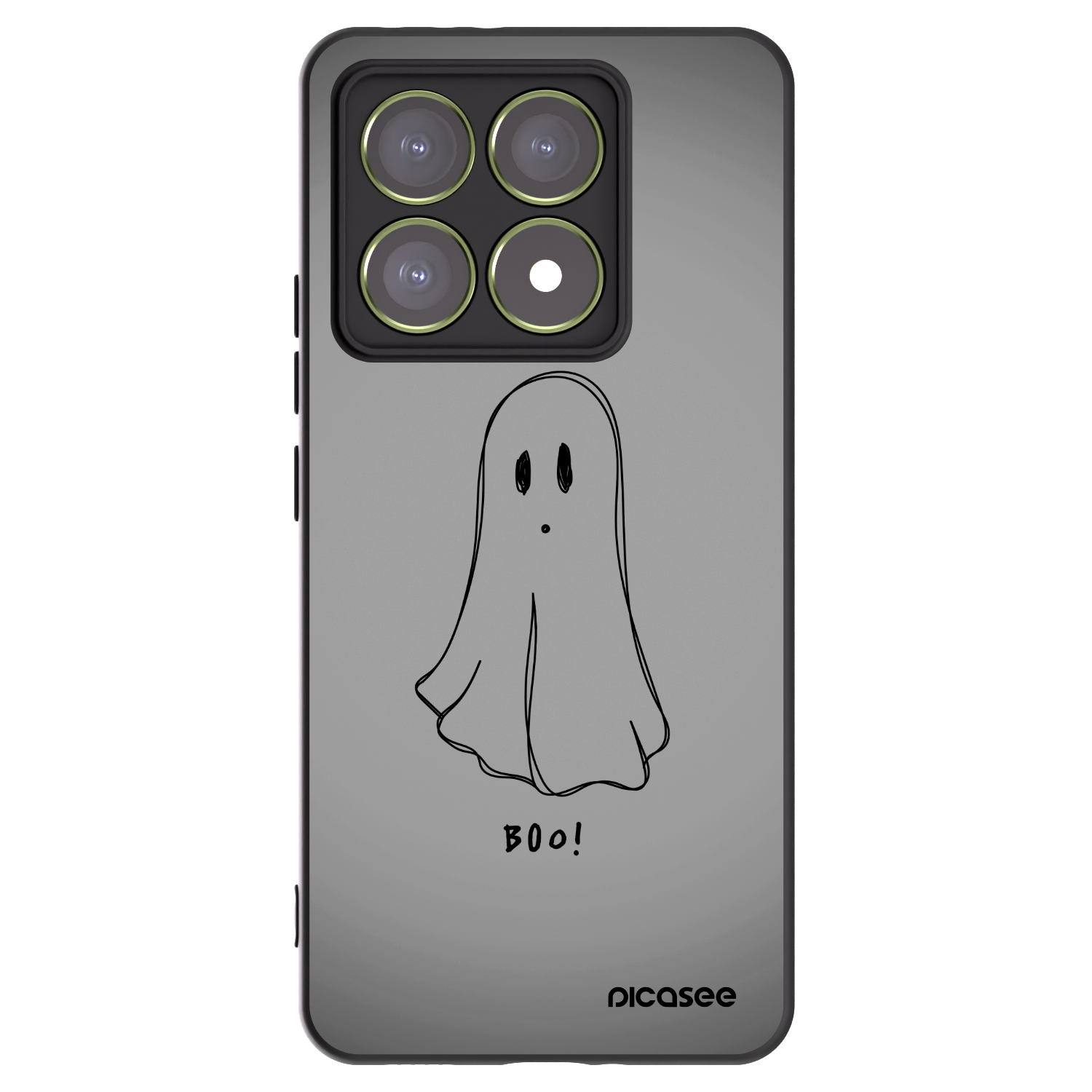 Picasee silikónový čierny obal pre Xiaomi 14T - Ghost