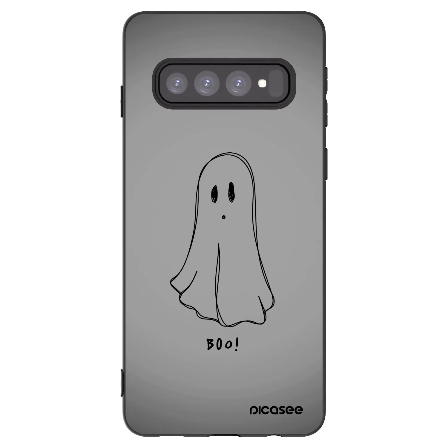 Picasee silikónový čierny obal pre Samsung Galaxy S10 G973 - Ghost