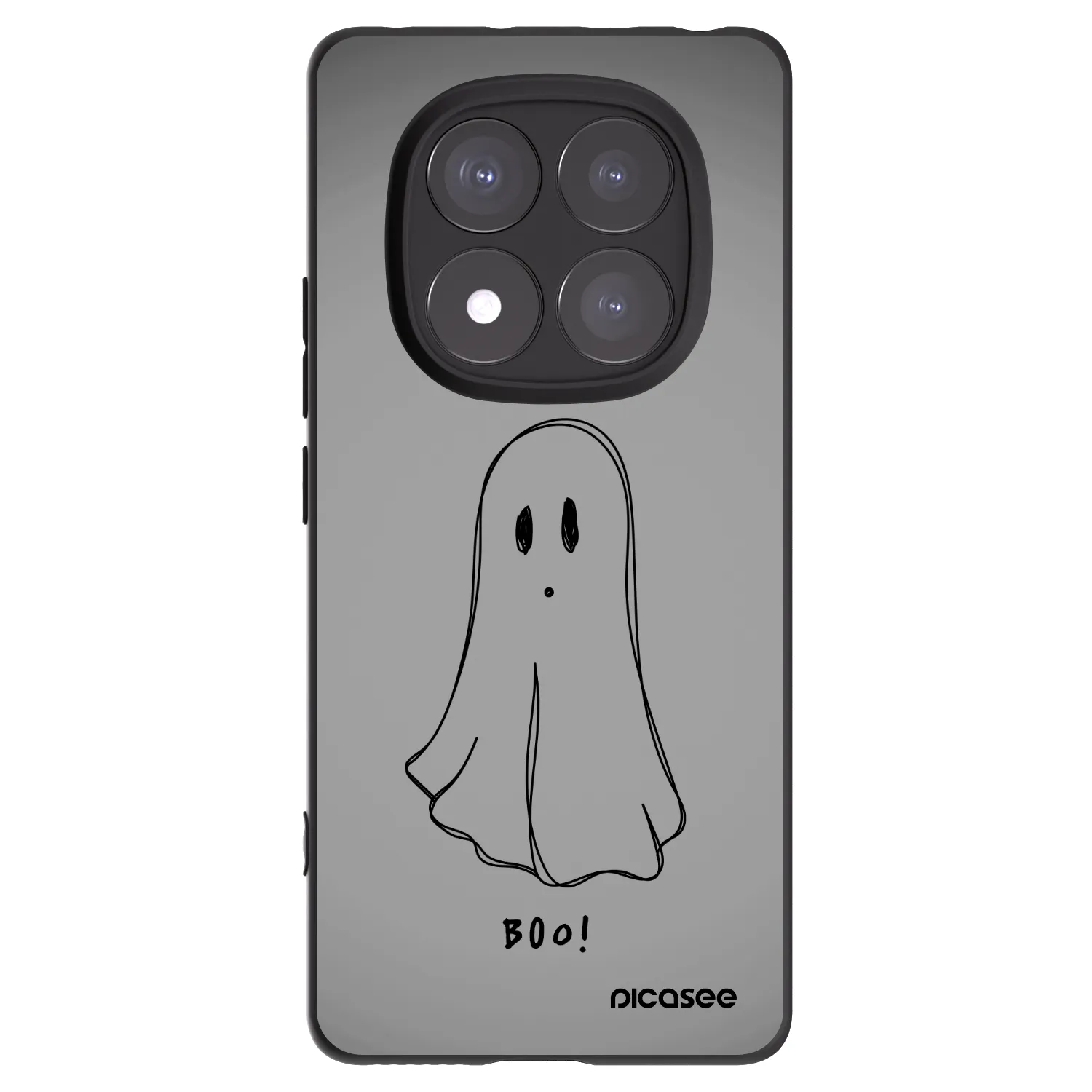Picasee silikónový čierny obal pre Xiaomi Redmi Note 14 Pro 5G - Ghost