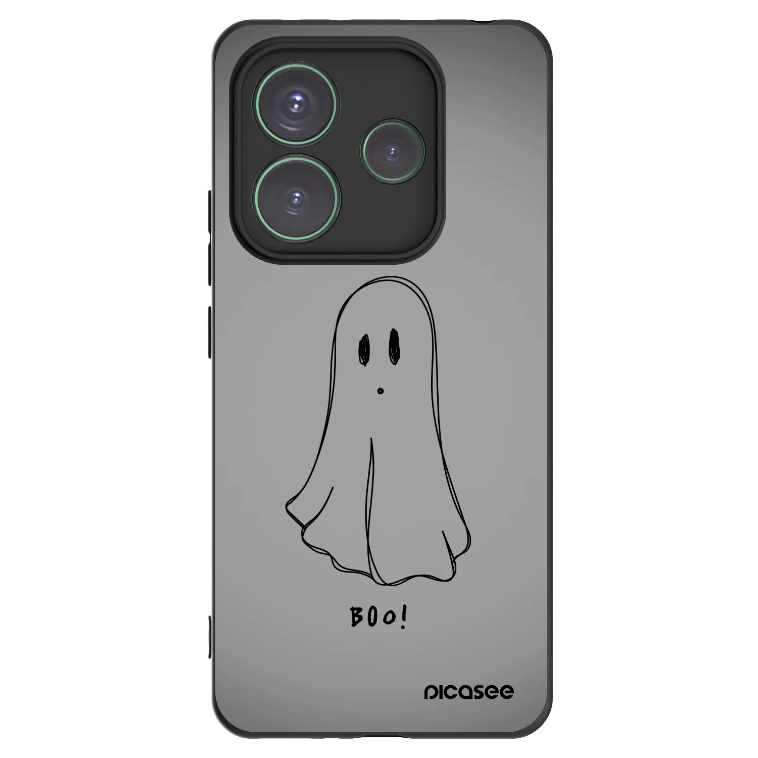 Picasee silikónový čierny obal pre Xiaomi Redmi Note 14 5G - Ghost