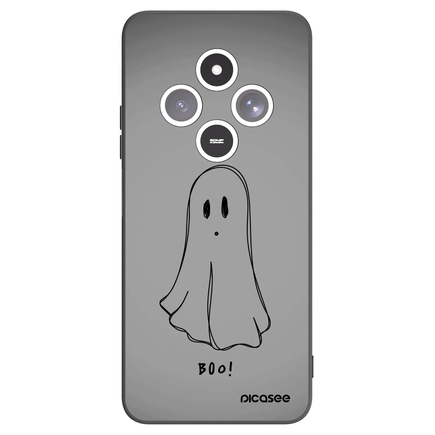 Picasee silikónový čierny obal pre Xiaomi Redmi 14C - Ghost