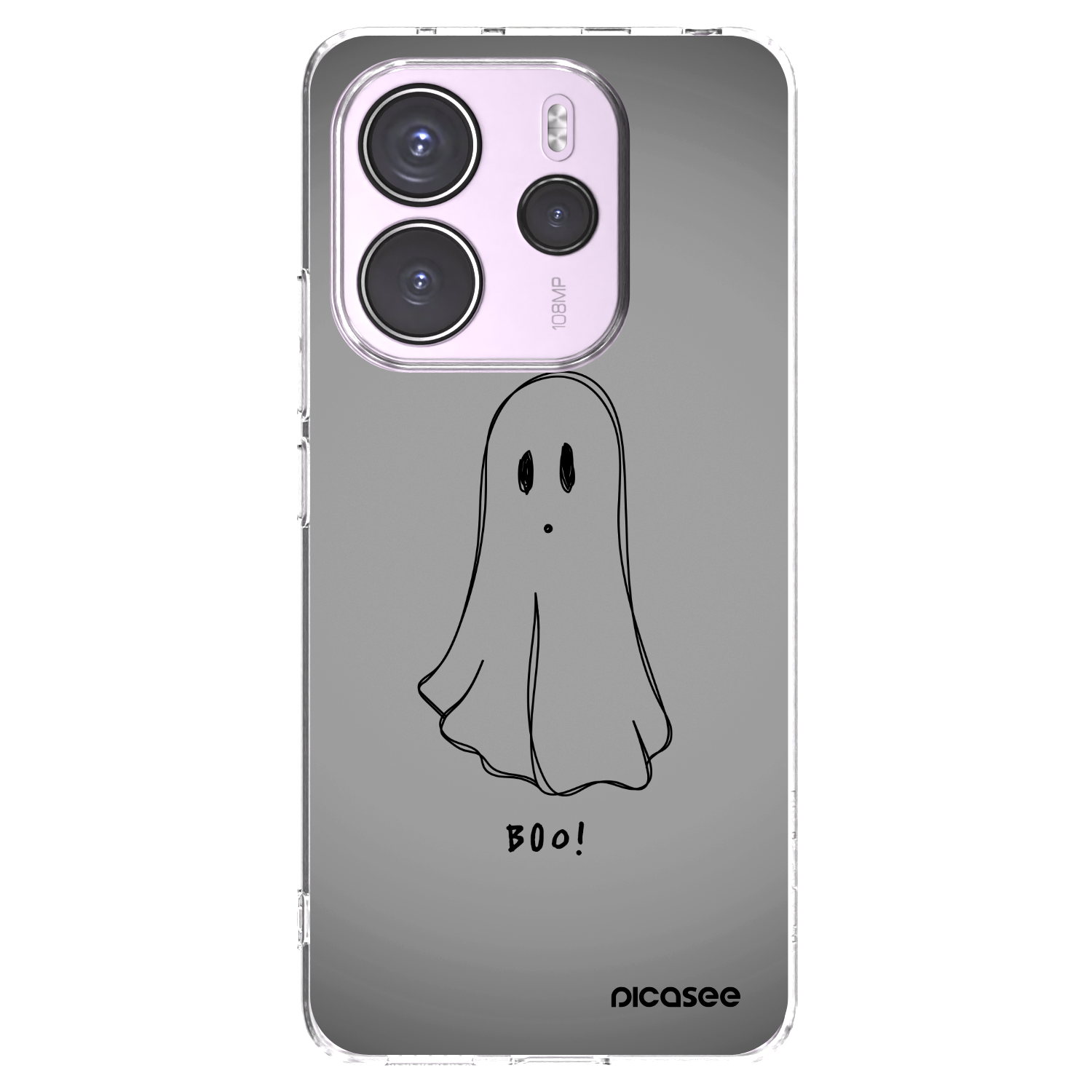 Picasee silikónový prehľadný obal pre Xiaomi Redmi Note 14 4G - Ghost