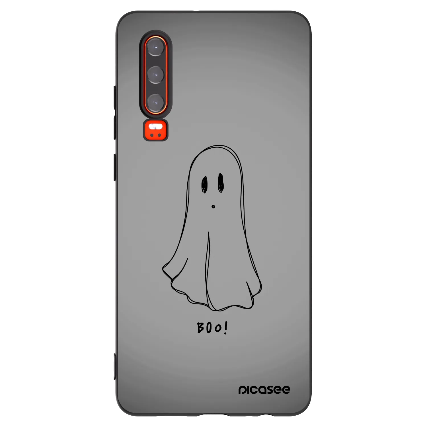 Picasee silikónový čierny obal pre Huawei P30 - Ghost