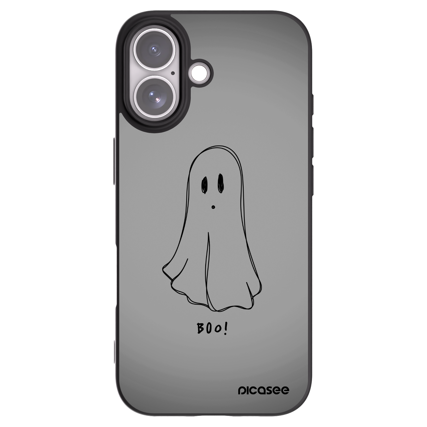 Picasee silikónový čierny obal pre Apple iPhone 17 - Ghost
