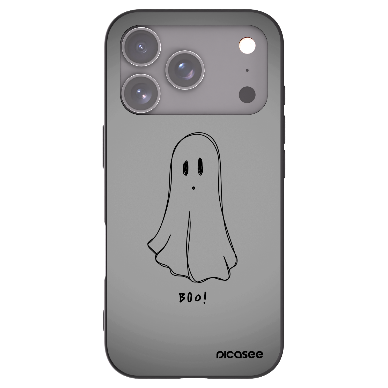 Picasee silikónový čierny obal pre Apple iPhone 17 Pro - Ghost