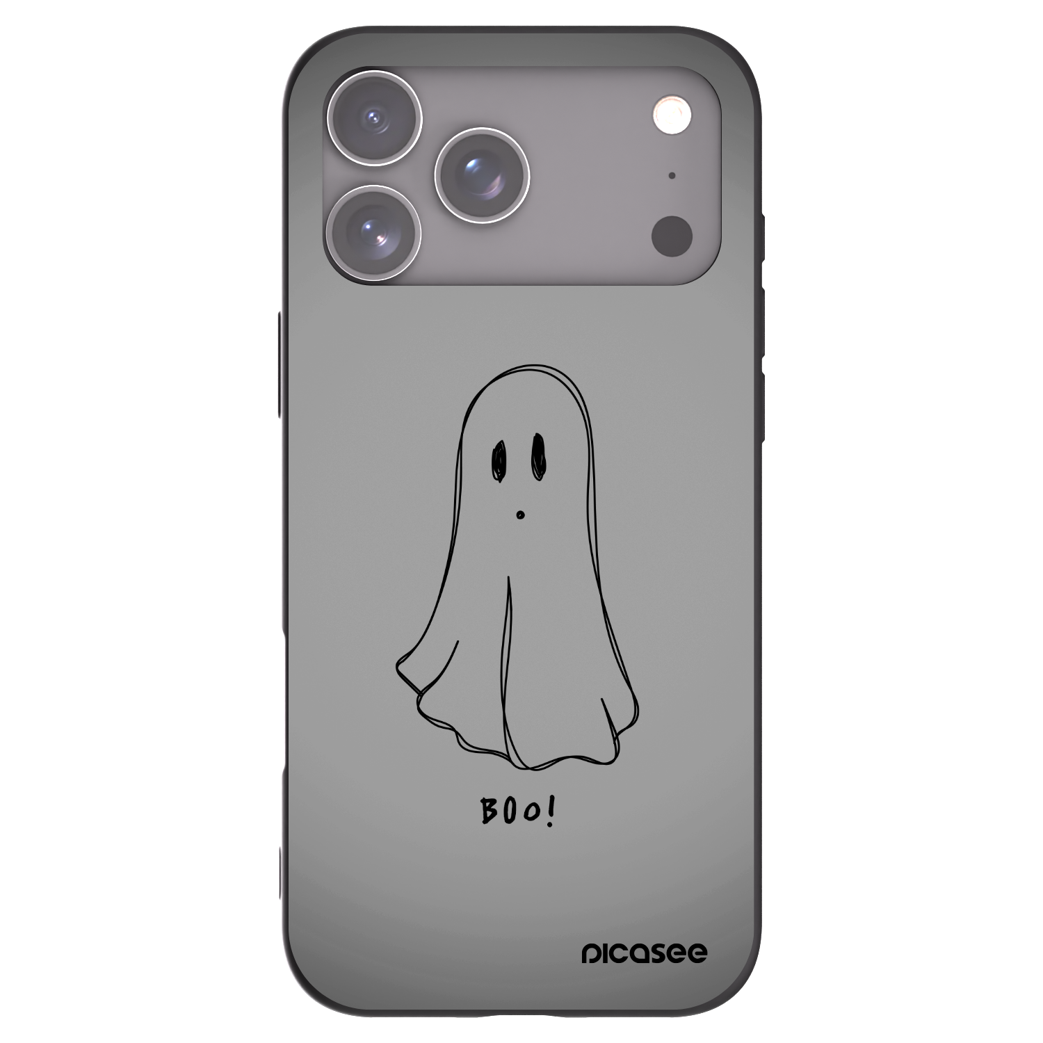 Picasee silikónový čierny obal pre Apple iPhone 17 Pro Max - Ghost