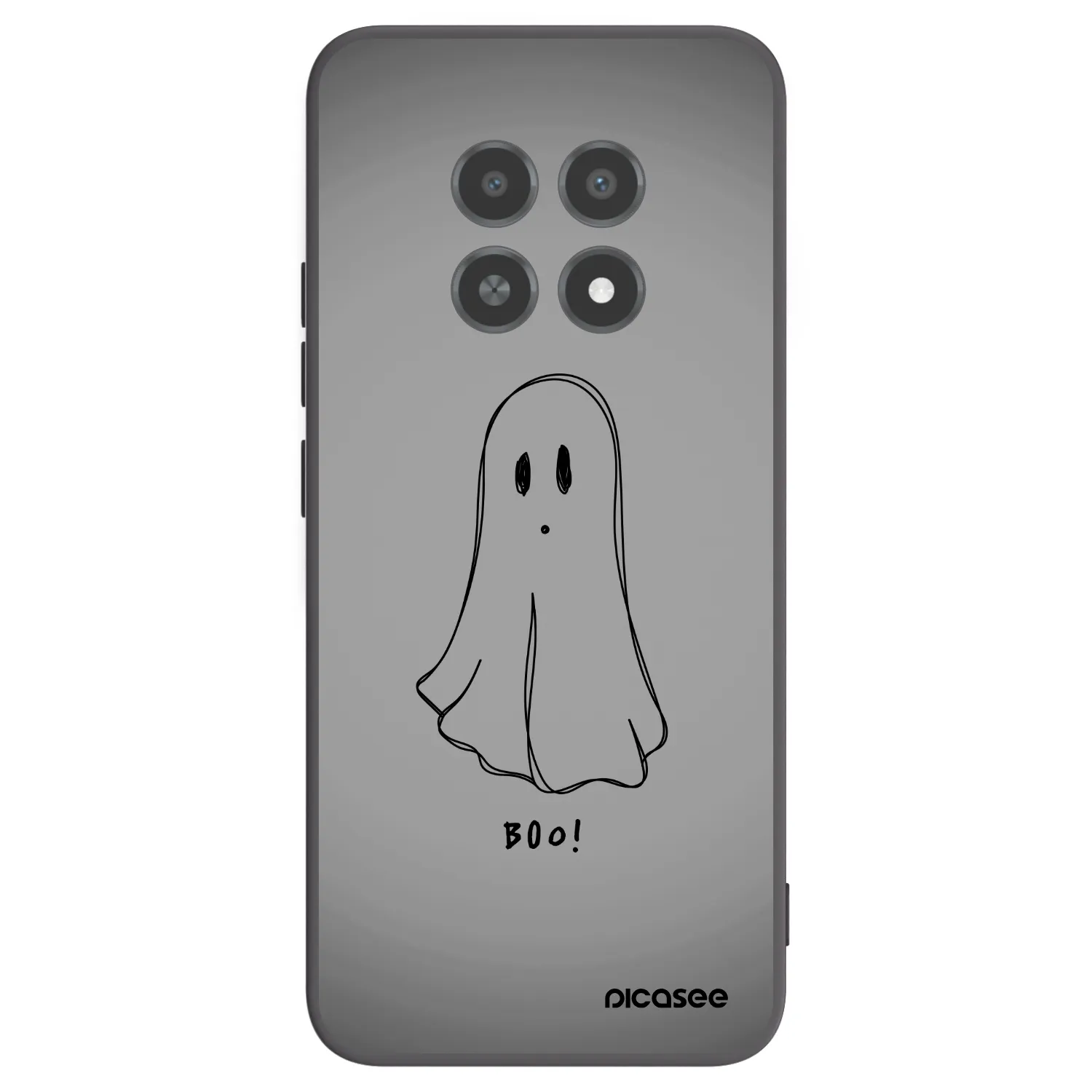 Picasee silikónový čierny obal pre Realme 12X - Ghost