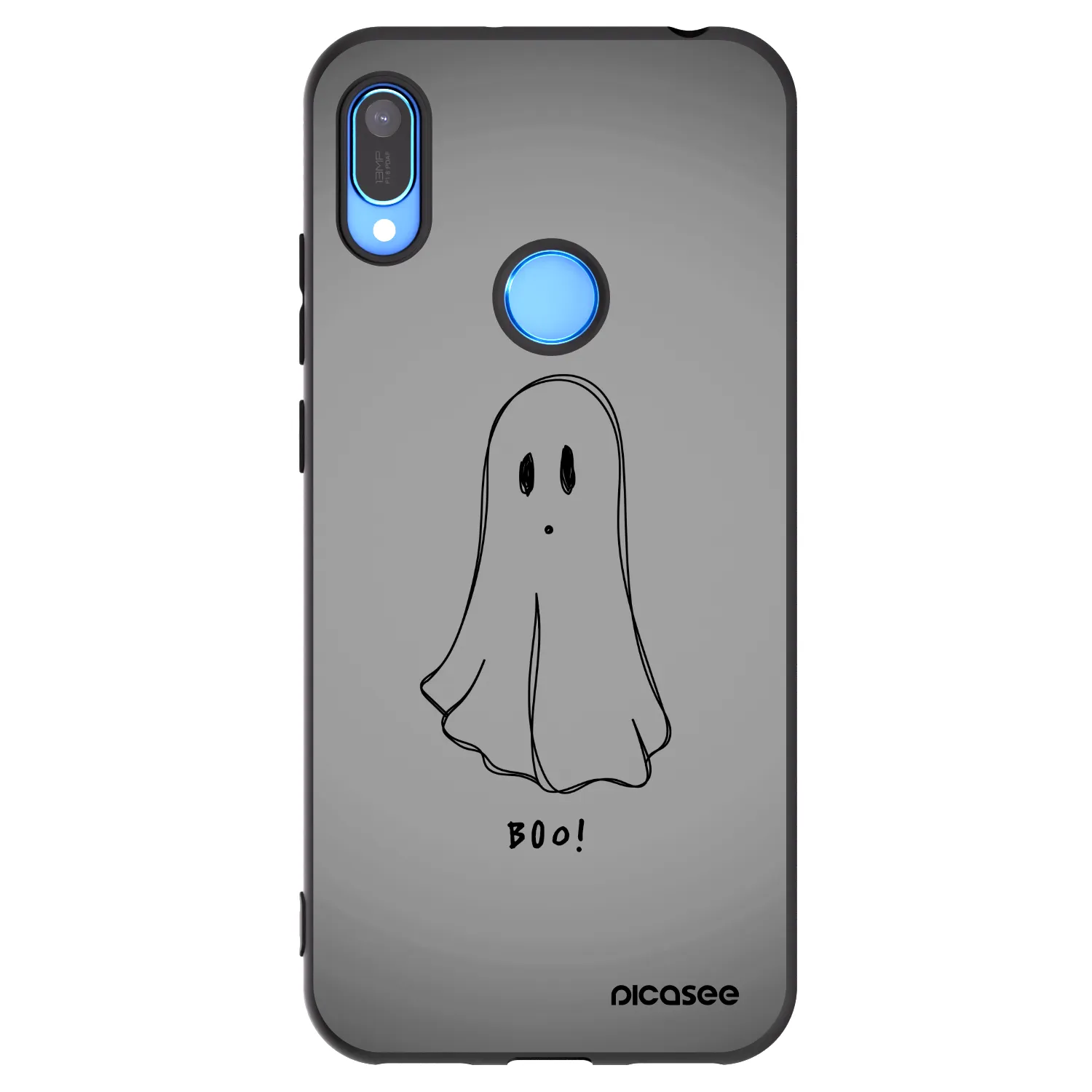 Picasee silikónový čierny obal pre Huawei Y6 2019 - Ghost