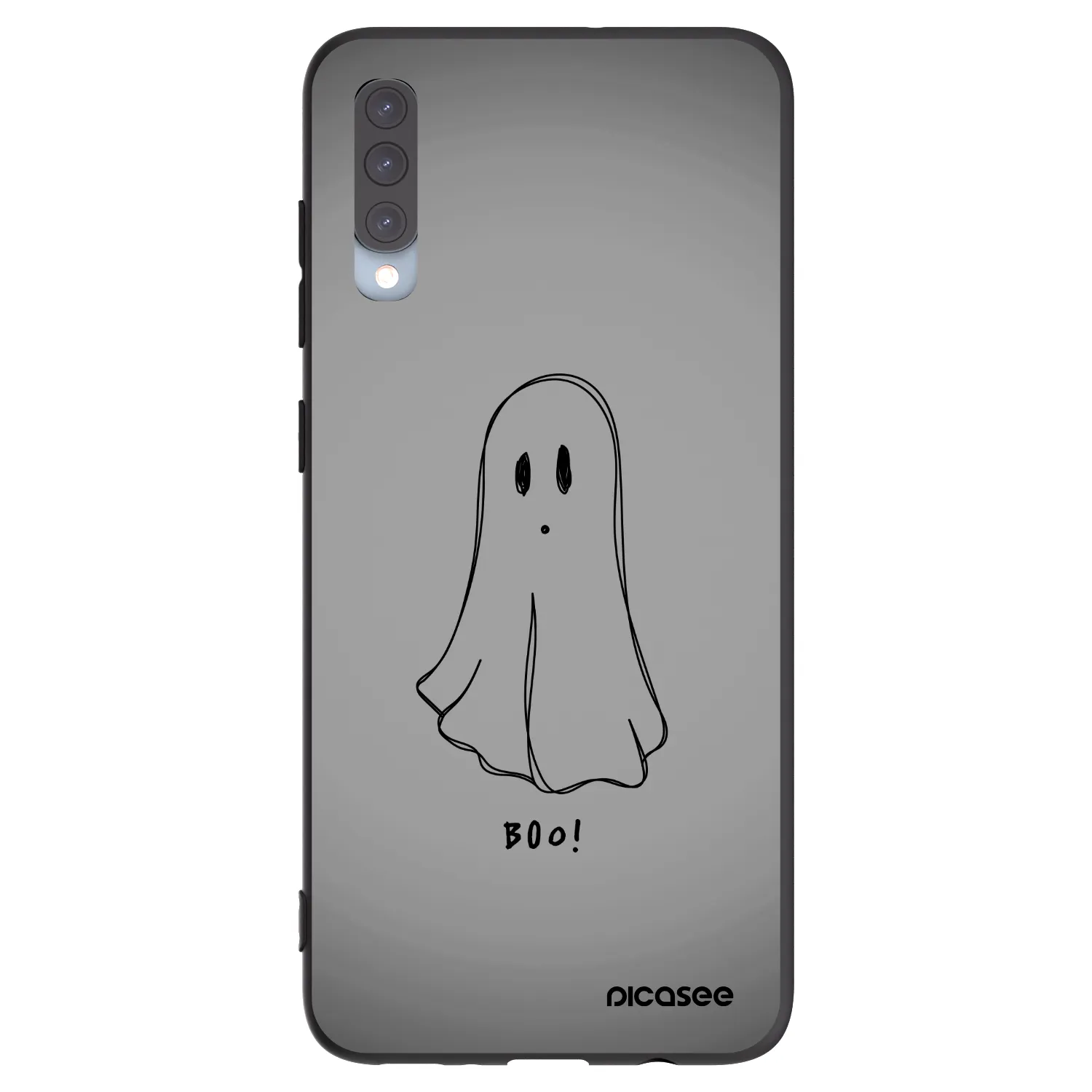 Picasee silikónový čierny obal pre Samsung Galaxy A70 A705F - Ghost
