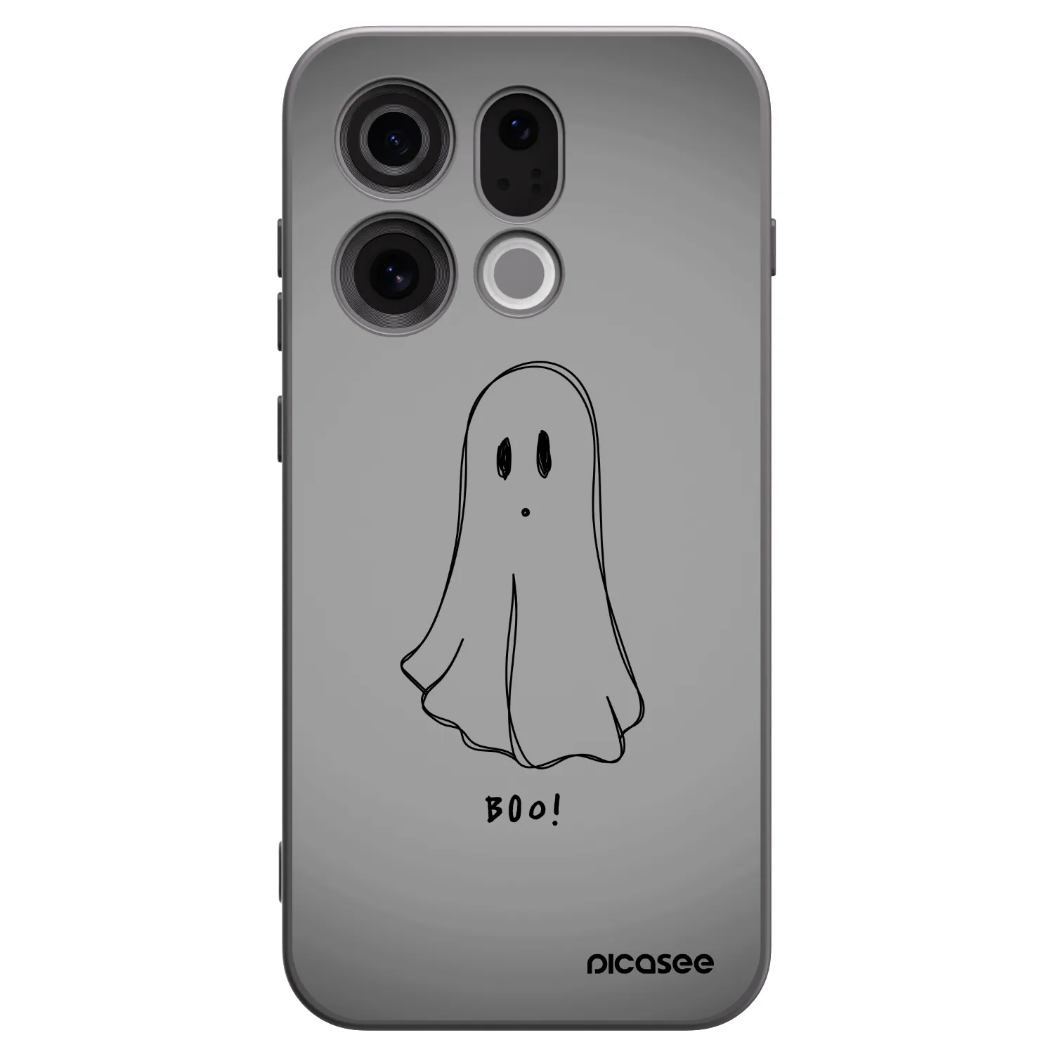 Picasee silikónový čierny obal pre OPPO Find X9 - Ghost