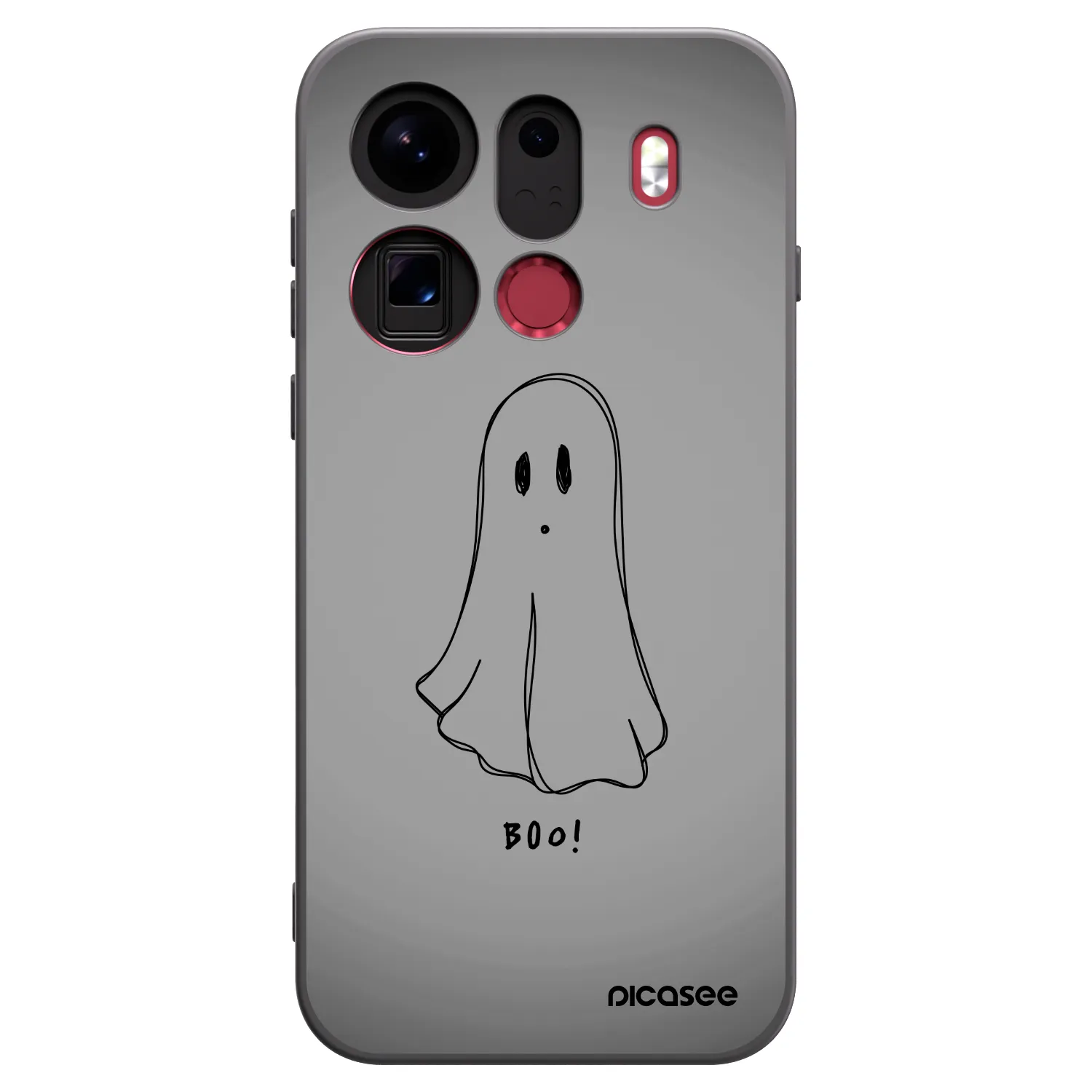 Picasee silikónový čierny obal pre OPPO Find X9 Pro - Ghost