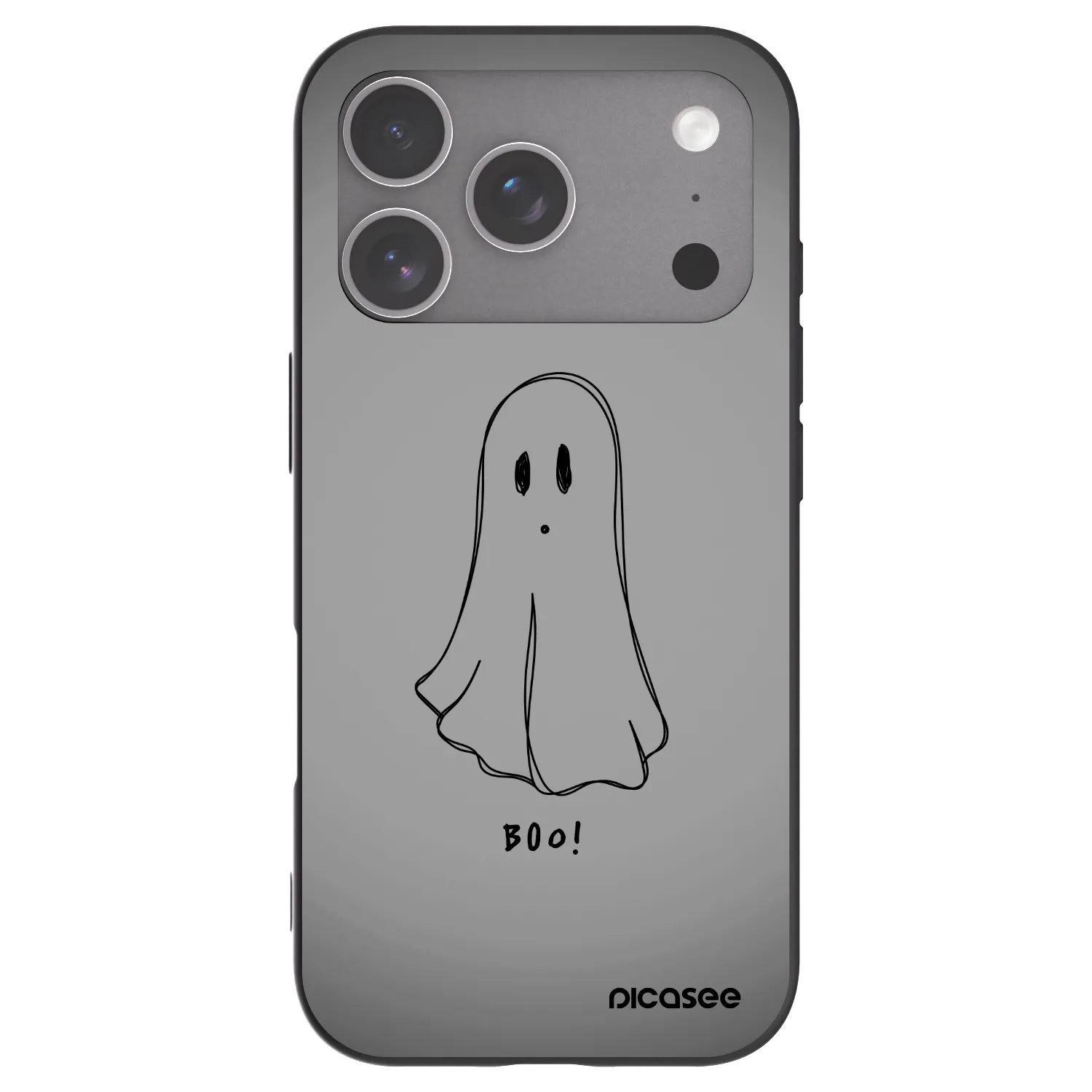 Picasee silikónový čierny obal pre Apple iPhone 18 Pro - Ghost