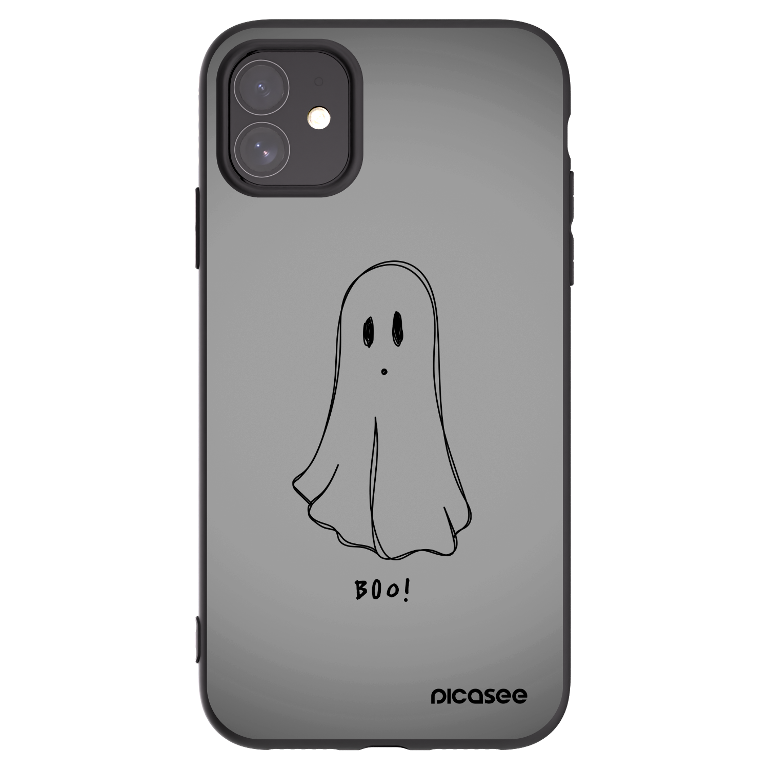 Picasee silikónový čierny obal pre Apple iPhone 11 - Ghost