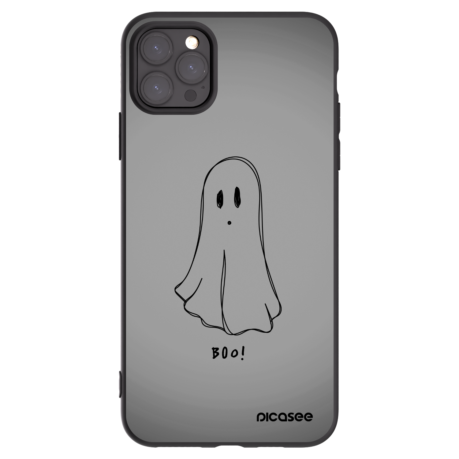 Picasee silikónový čierny obal pre Apple iPhone 11 Pro Max - Ghost