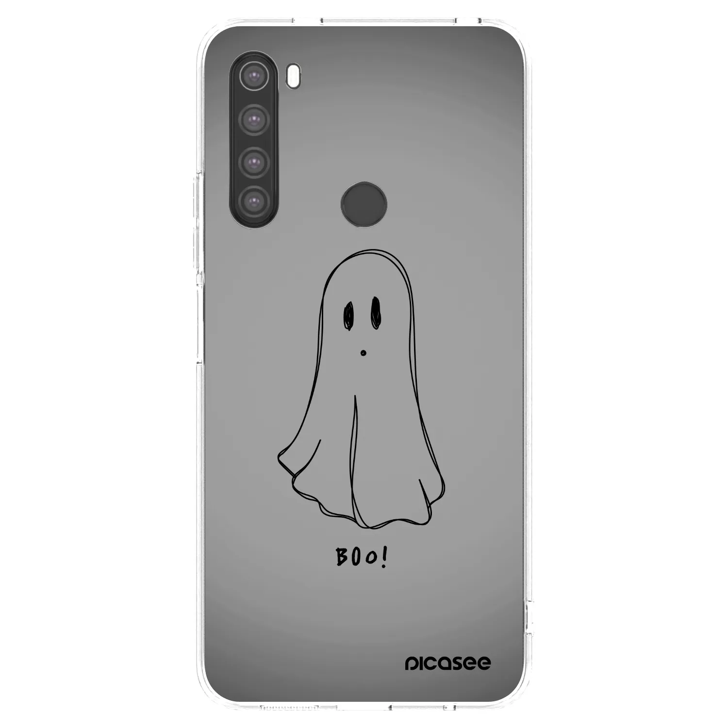 Picasee silikónový prehľadný obal pre Xiaomi Redmi Note 8 - Ghost