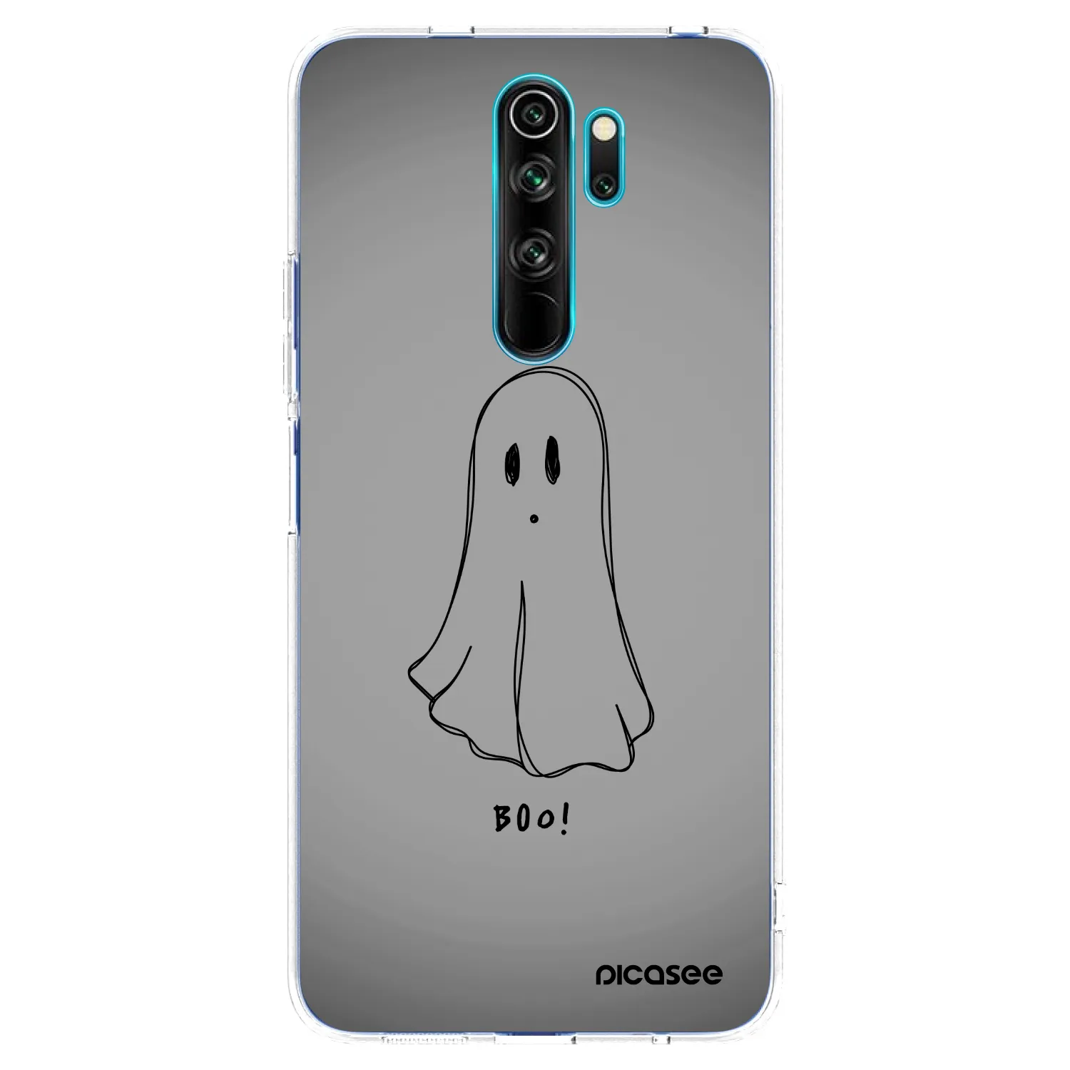 Picasee silikónový prehľadný obal pre Xiaomi Redmi Note 8 Pro - Ghost