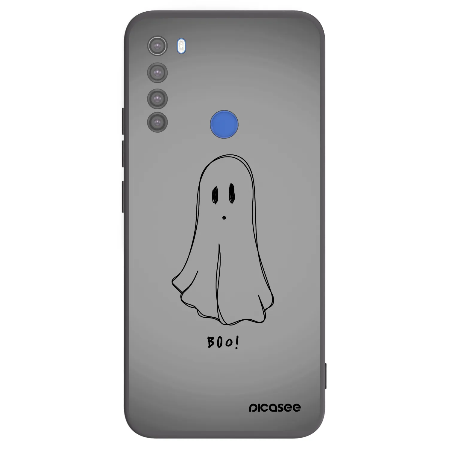 Picasee silikónový čierny obal pre Xiaomi Redmi Note 8T - Ghost