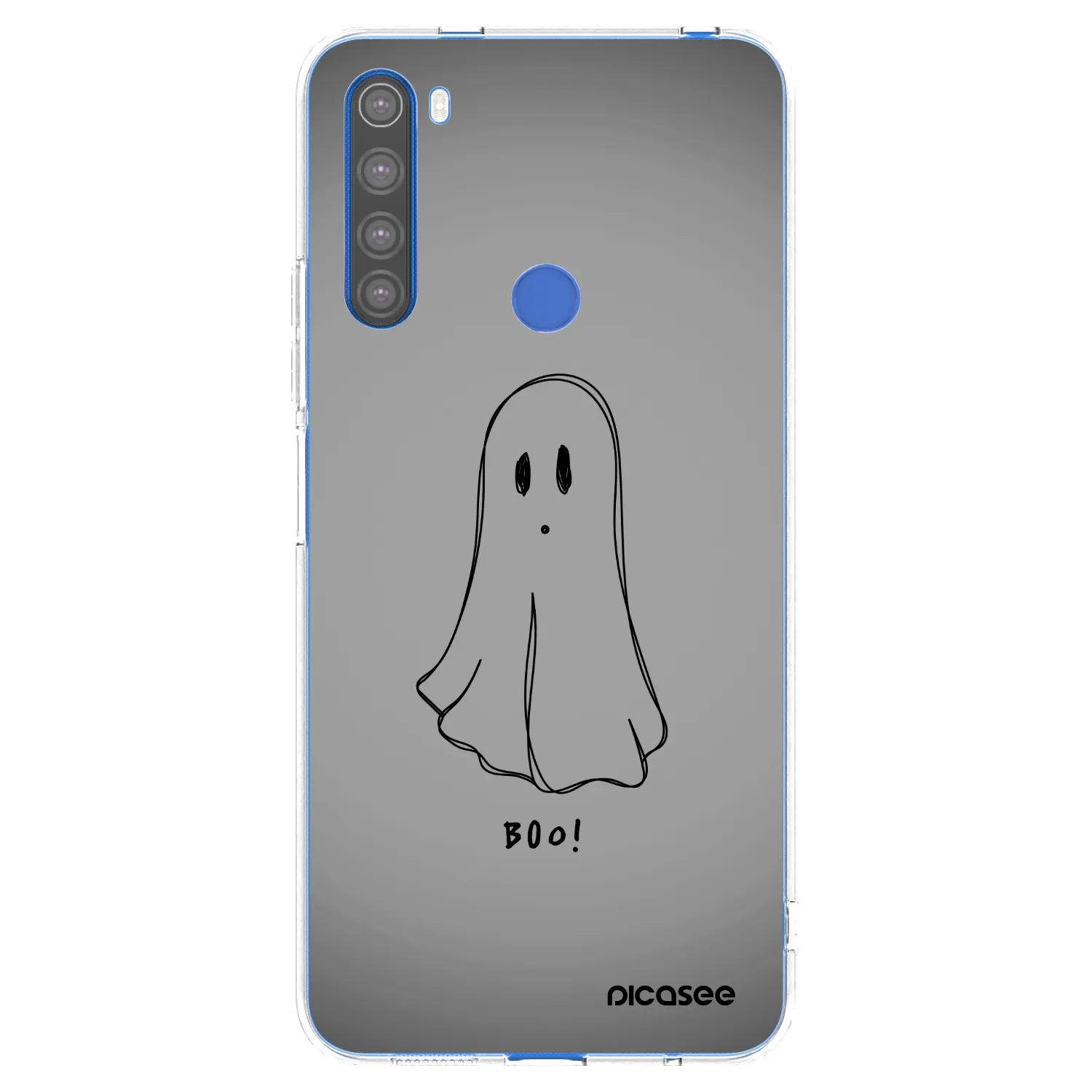 Picasee silikónový prehľadný obal pre Xiaomi Redmi Note 8T - Ghost