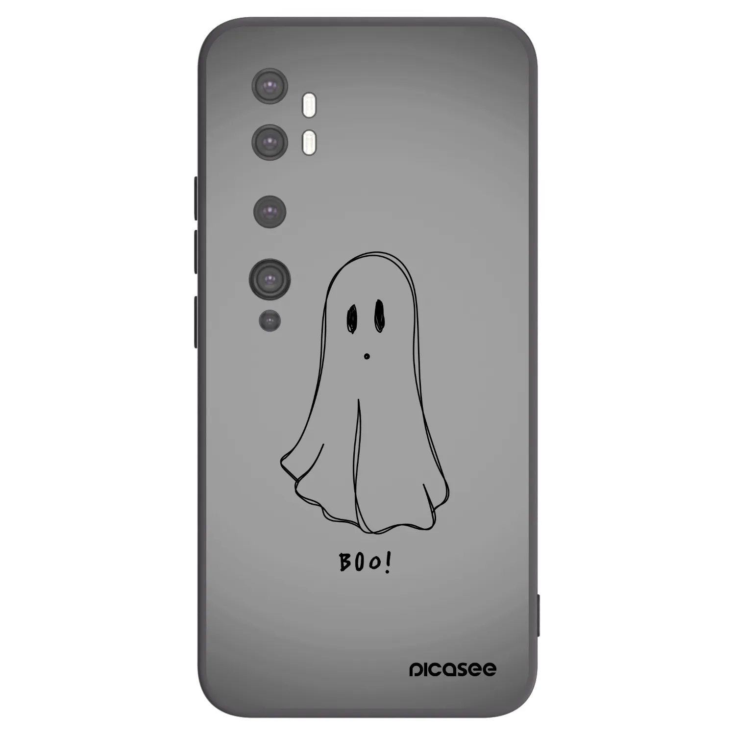 Picasee silikónový čierny obal pre Xiaomi Mi Note 10 (Pro) - Ghost