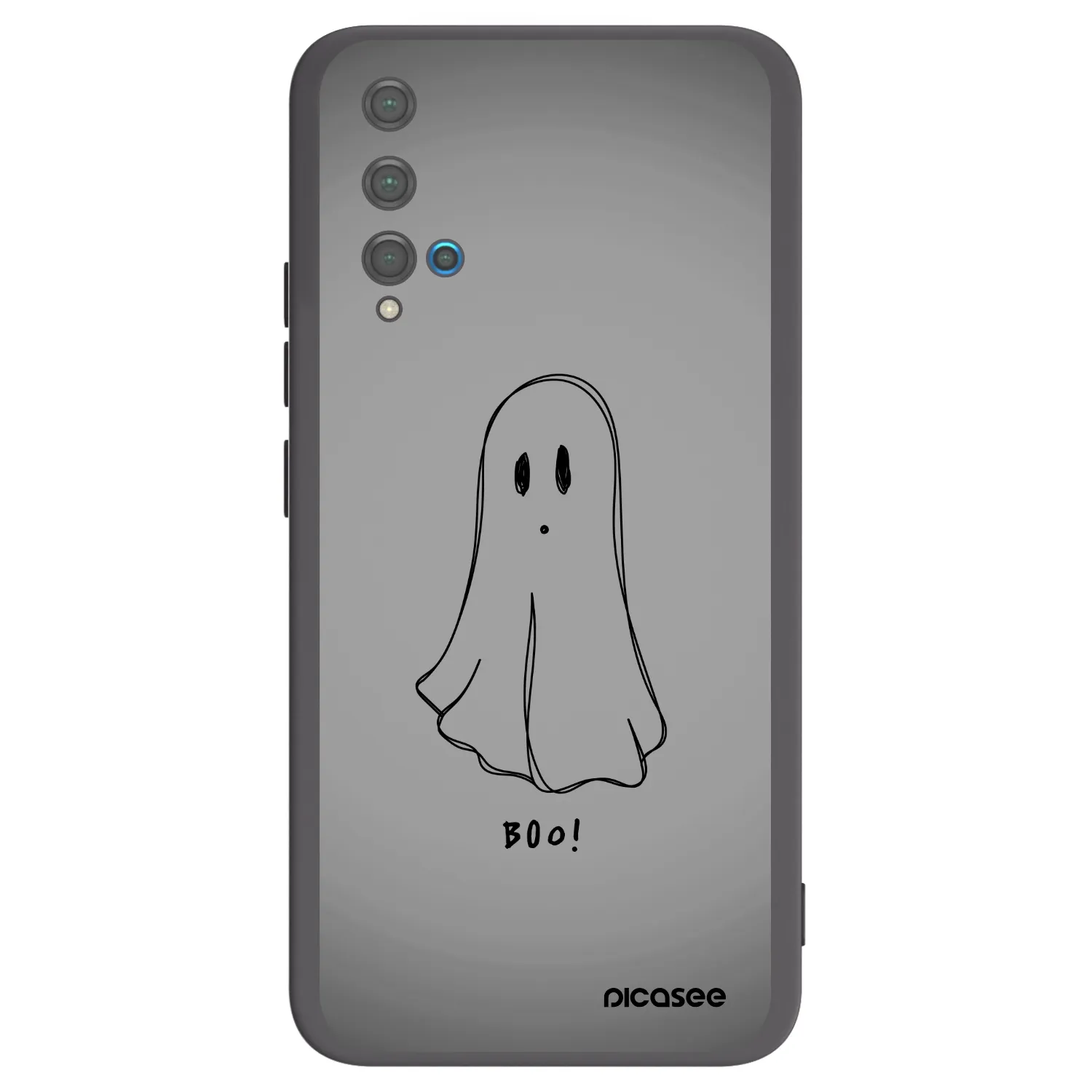Picasee silikónový čierny obal pre Huawei Nova 5T - Ghost