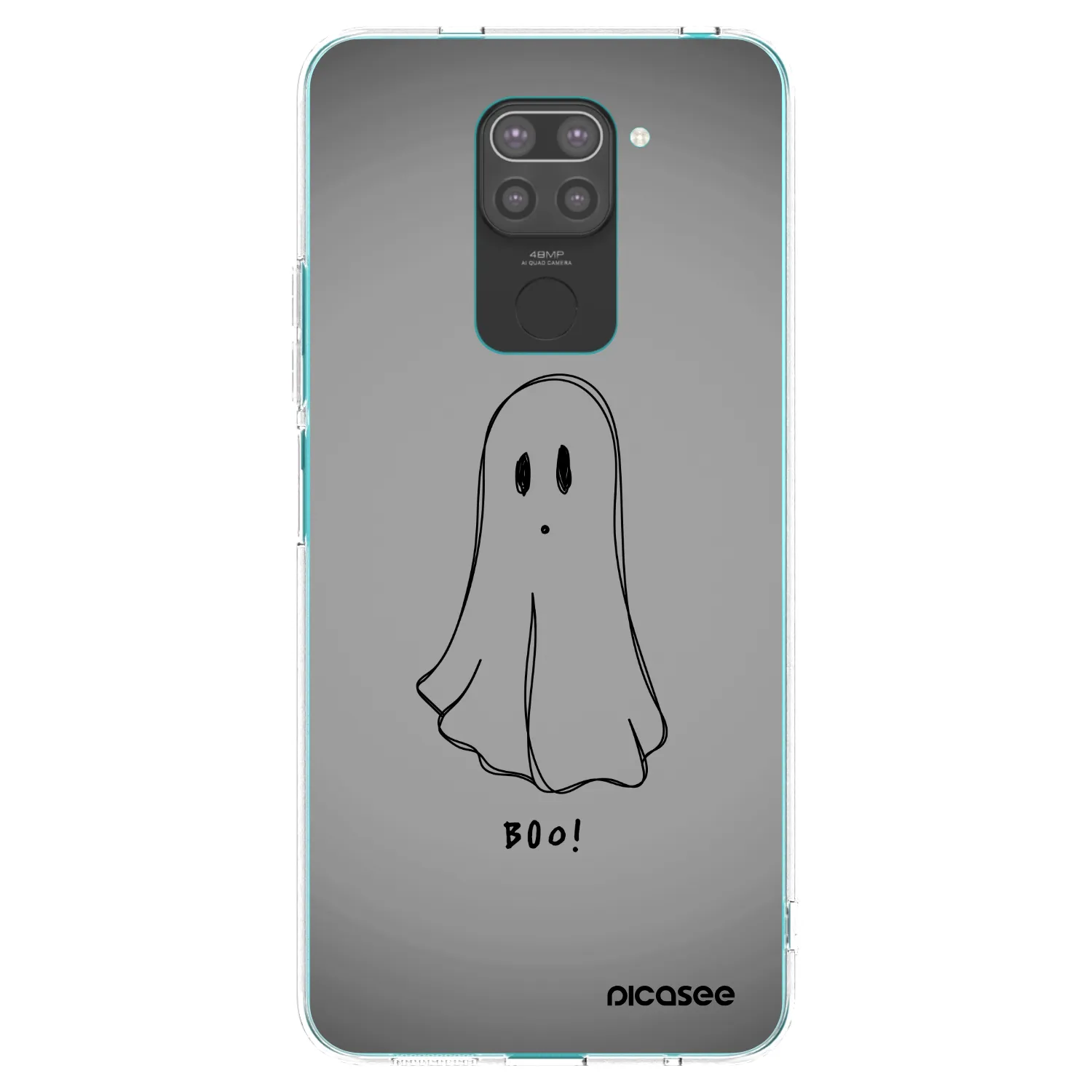 Picasee silikónový čierny obal pre Xiaomi Redmi Note 9 - Ghost