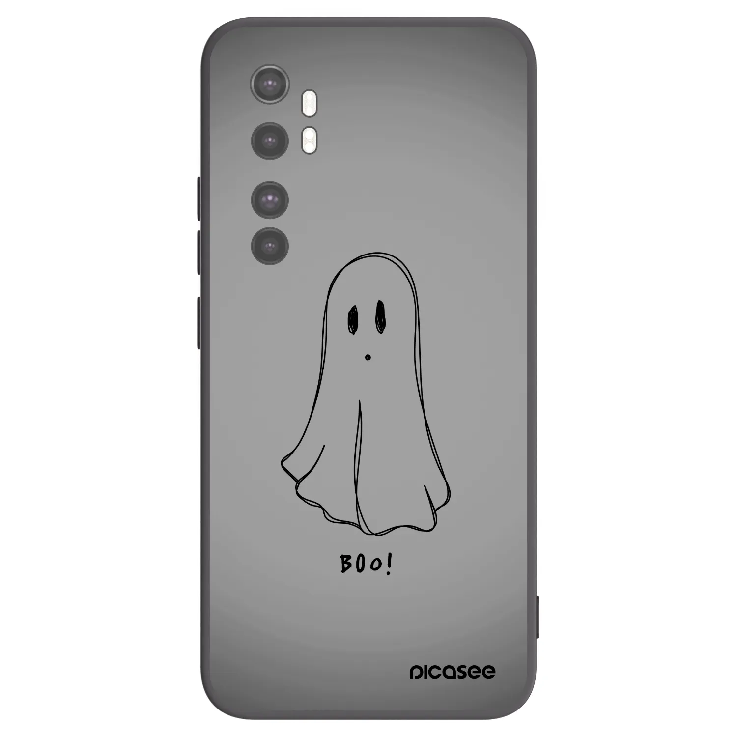Picasee silikónový čierny obal pre Xiaomi Mi Note 10 Lite - Ghost