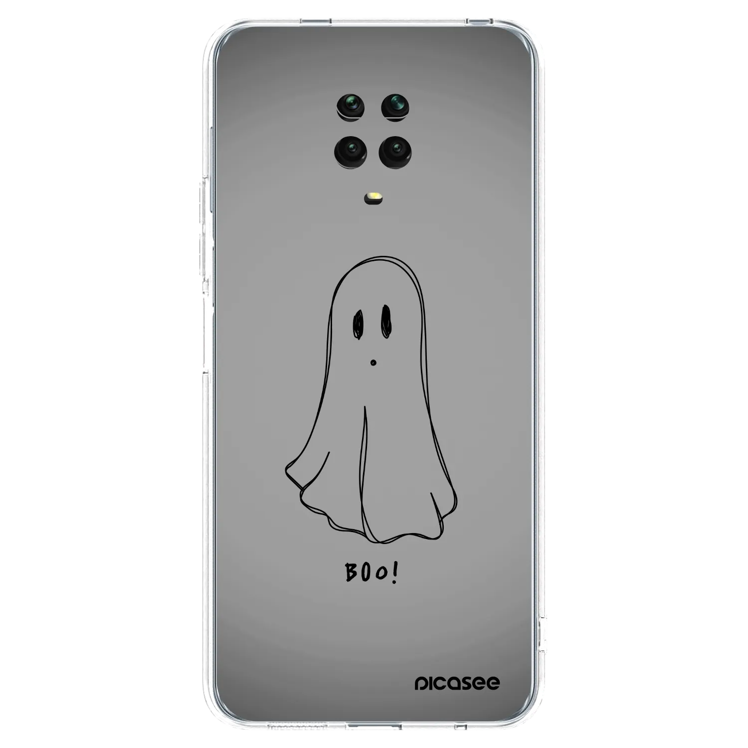 Picasee silikónový prehľadný obal pre Xiaomi Redmi Note 9S - Ghost