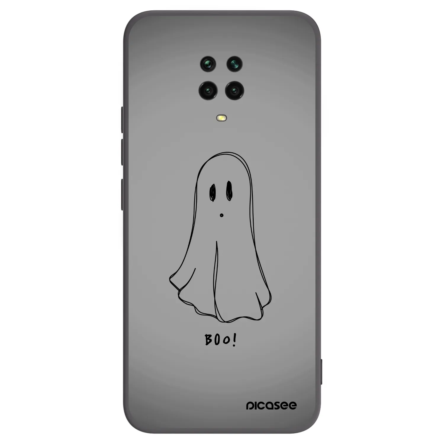 Picasee silikónový čierny obal pre Xiaomi Redmi Note 9S - Ghost