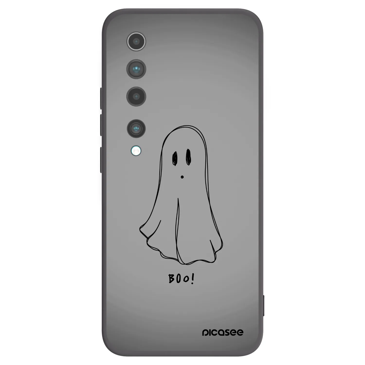 Picasee silikónový čierny obal pre Xiaomi Mi 10 - Ghost