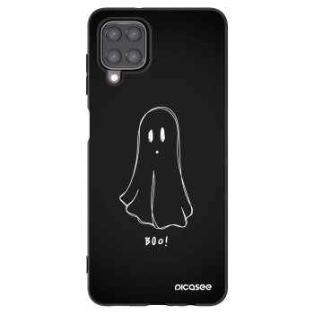 Picasee silikónový čierny obal pre Samsung Galaxy A12 A125F - Ghost 2