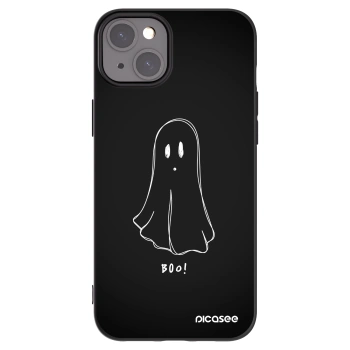 Picasee silikónový čierny obal pre Apple iPhone 15 Plus - Ghost 2