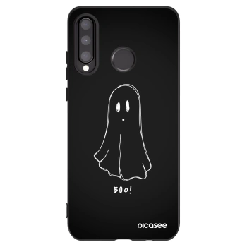 Picasee silikónový čierny obal pre Huawei P30 Lite - Ghost 2