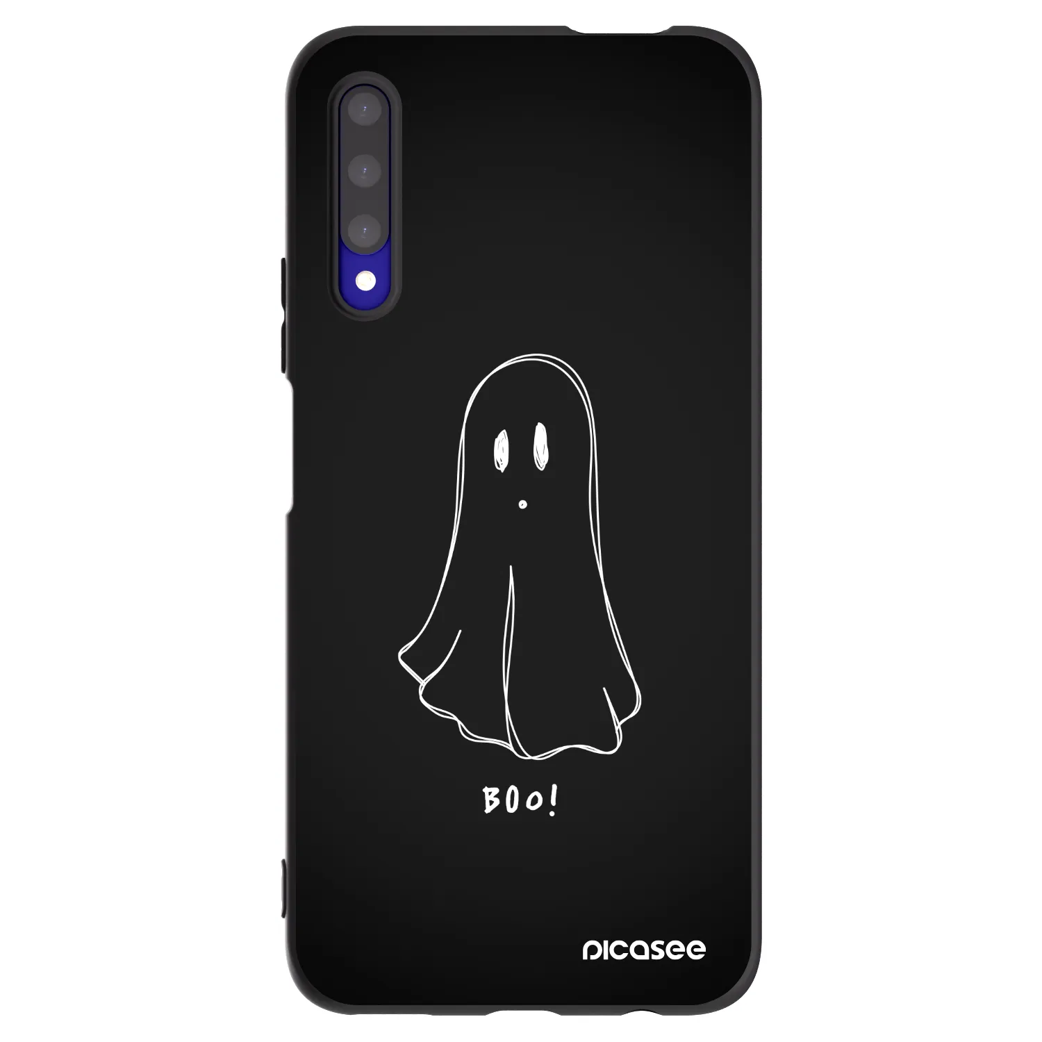 Picasee silikónový čierny obal pre Honor 9X Pro - Ghost 2